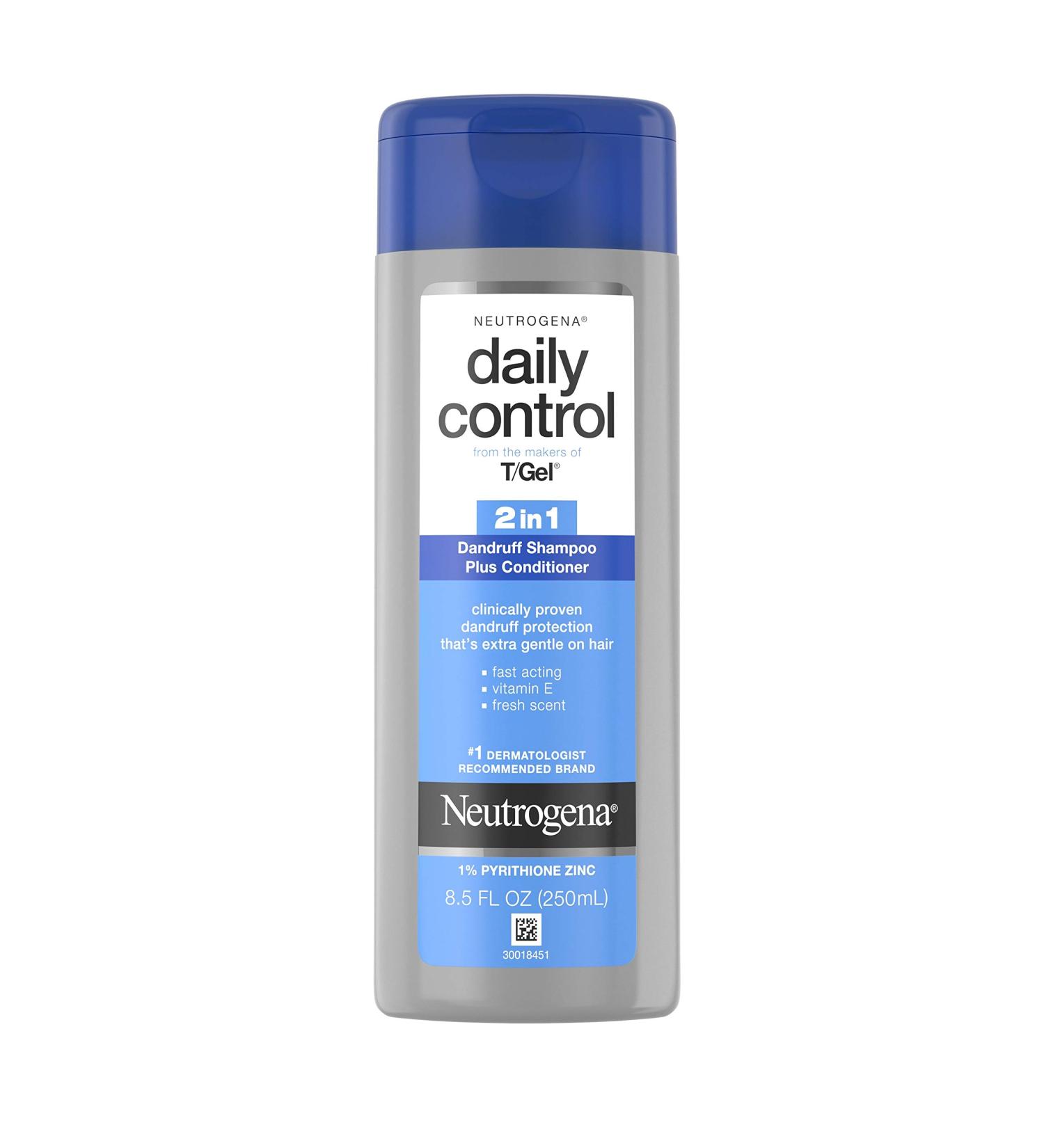 Neutrogena T/Gel Daily Control 2-in-1 Anti-Dandruff Shampoo + Conditioner 8.5 fl. oz - Buy Online on GoSupps.com