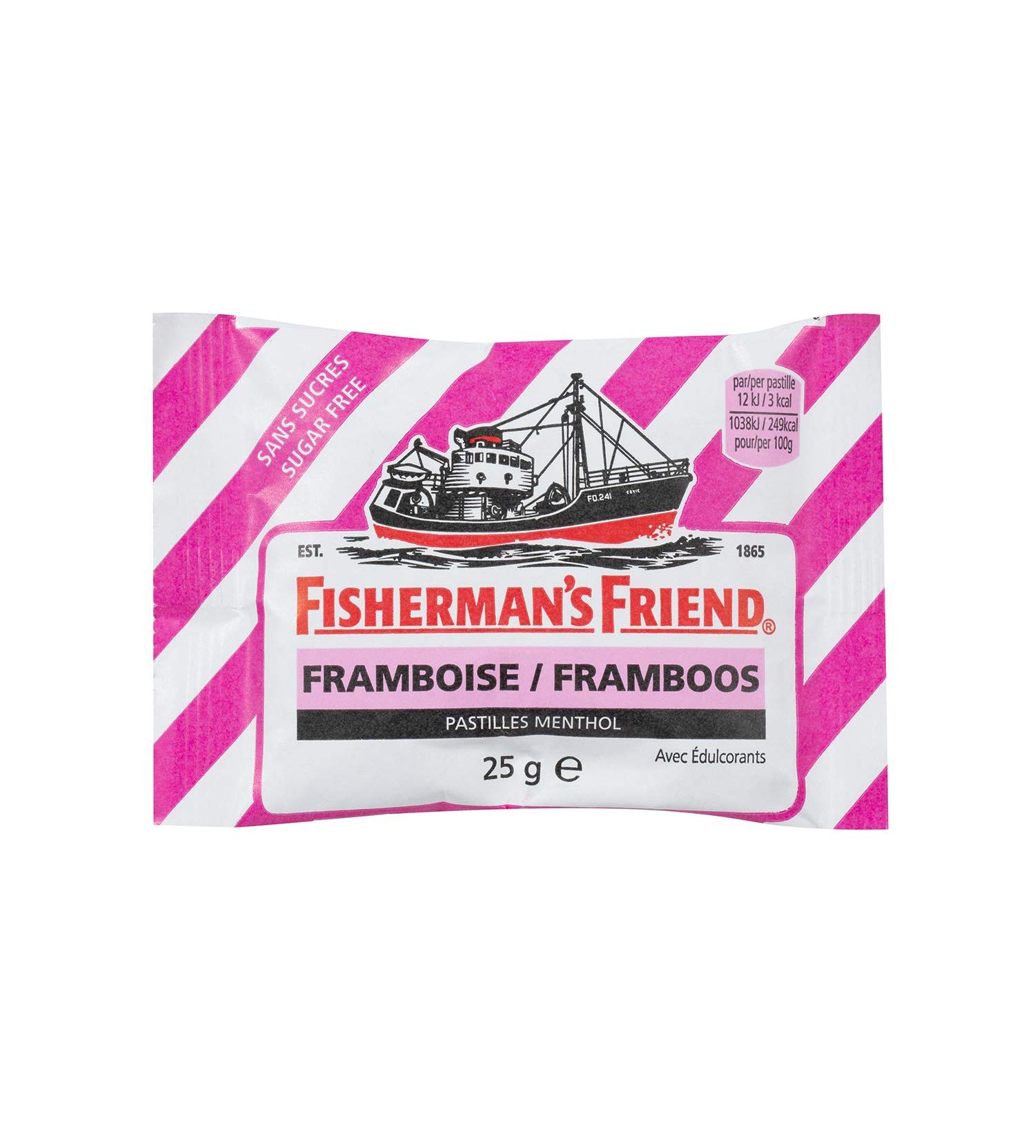Fisherman's Friend - Raspberry Menthol Sachet - Sugar Free Lozenges - Strength and Softness - Fresh Breath - Fruity Fragrance - Buy Online on GoSupps.com
