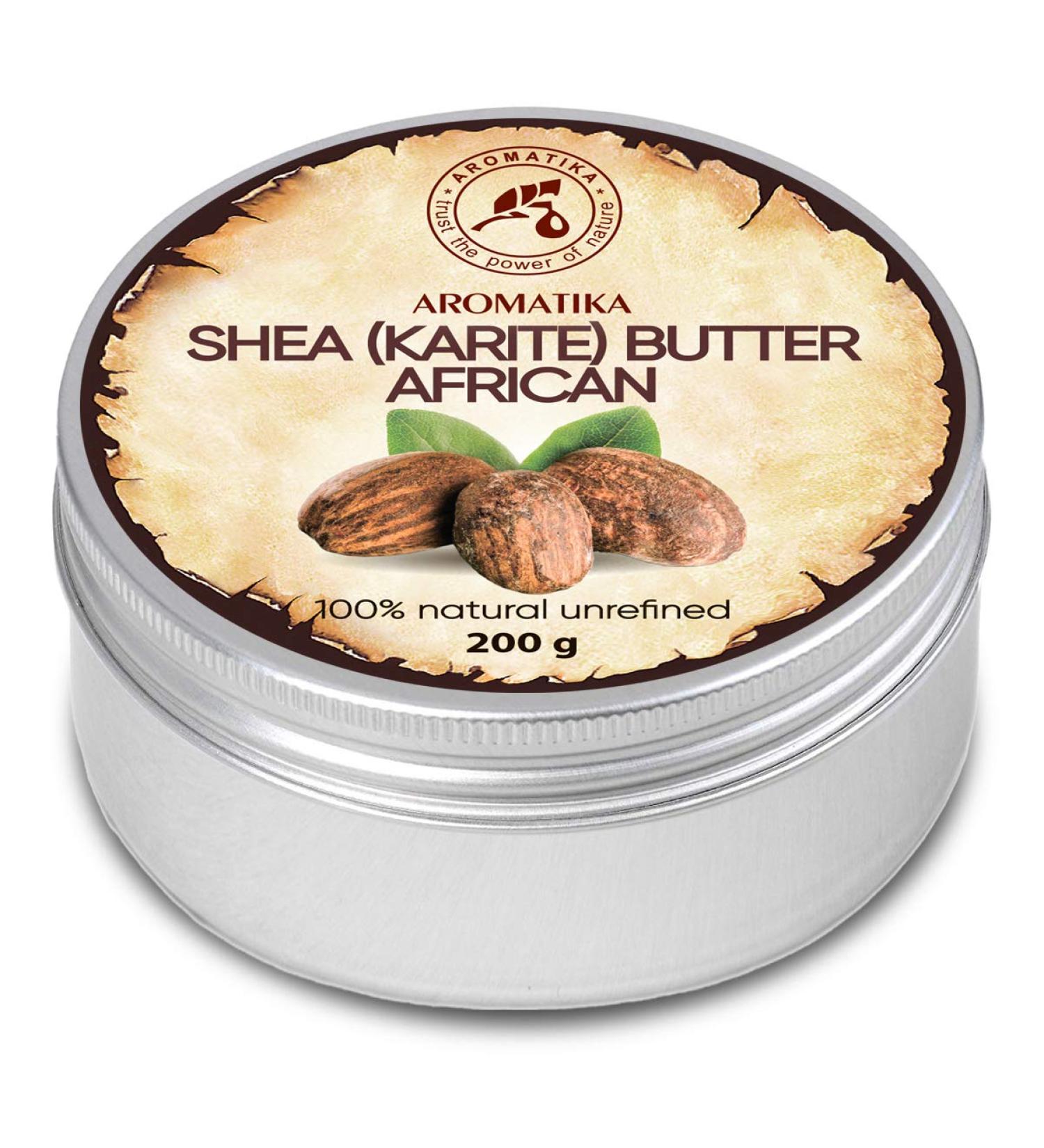 Pure Cold-Pressed Shea Butter 200g - Authentic Ghanaian Karit Body Butter for Face Body & Hair - Intensive Care - Natural Moisturizer - Buy Online on GoSupps.com