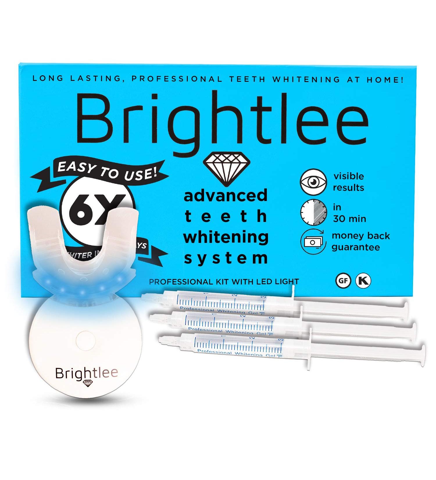 Teeth Whitening Gel Kit with LED Light - Achieve Up to 6 Shades Whiter in Just 2 Days | Long-Lasting Results | Better Than White Strips | International Shipping Available - Buy Online on GoSupps.com