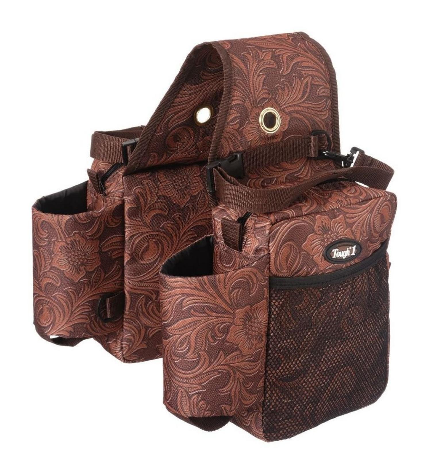 Tough 1 Printed Saddle Bag Brown Tooled