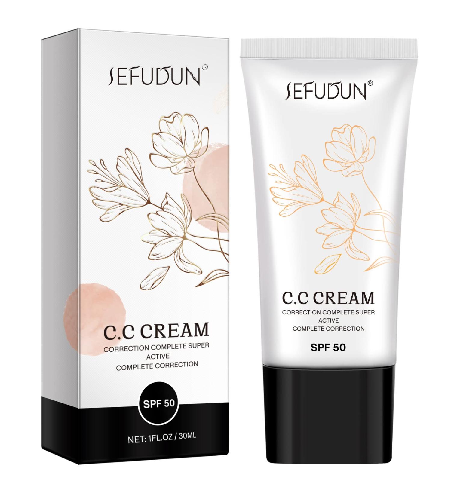 CC Cream Full Coverage Foundation with SPF 50+ Colour Correcting and Brightening Face Cream - Buy Online on GoSupps.com