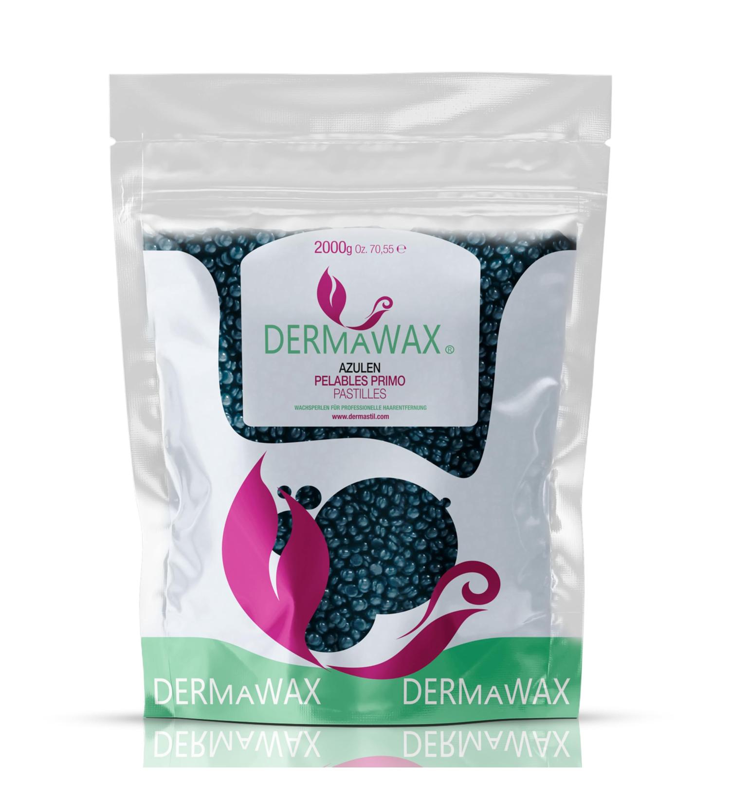 Dermawax 2 KG Azulen Waxing Pearl Wax - Gentle Hair Removal for All Skin Types No Strips Needed | Full Body Depilation - Buy Online on GoSupps.com