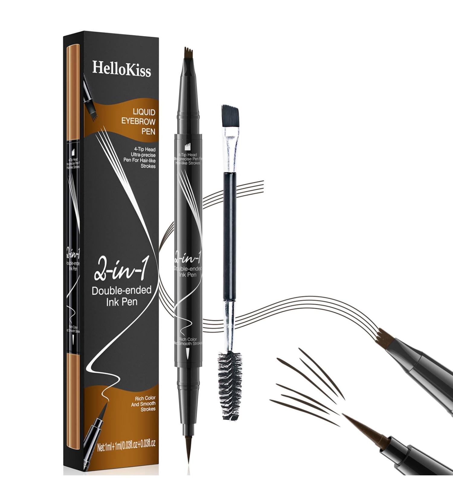 Trailott Trailott Liquid Eyebrow Pen Hellokiss Liquid Eyebrow Pen Bulletboard Waterproof Eyebrow Pen Trailott Eyebrow Pen Bulletinboard Brow Pen Dark Brown - Buy Online on GoSupps.com