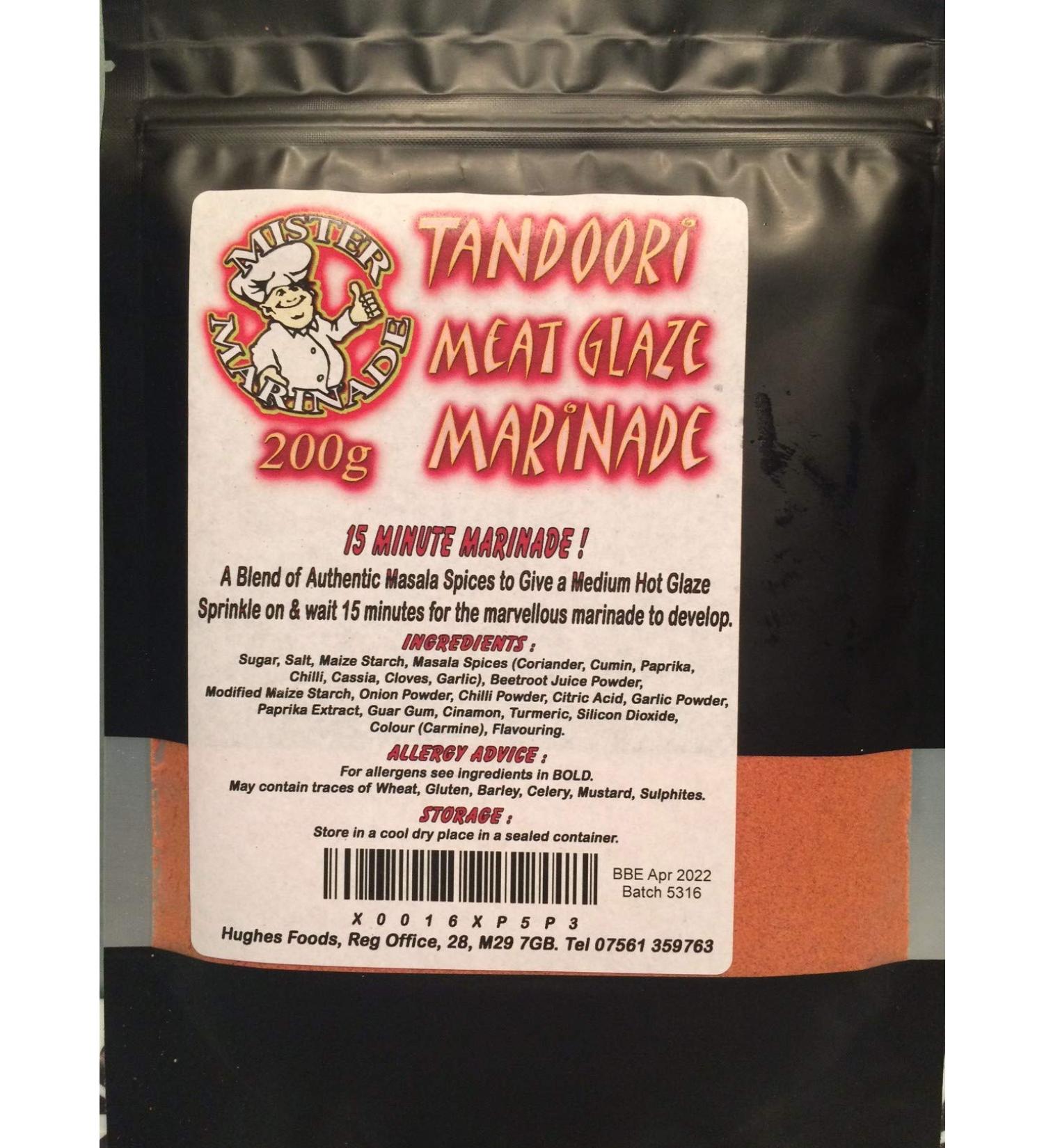 MISTER MARINADE Tandoori BBQ Rub 200g - Authentic Meat Glaze Marinade - Buy Online on GoSupps.com