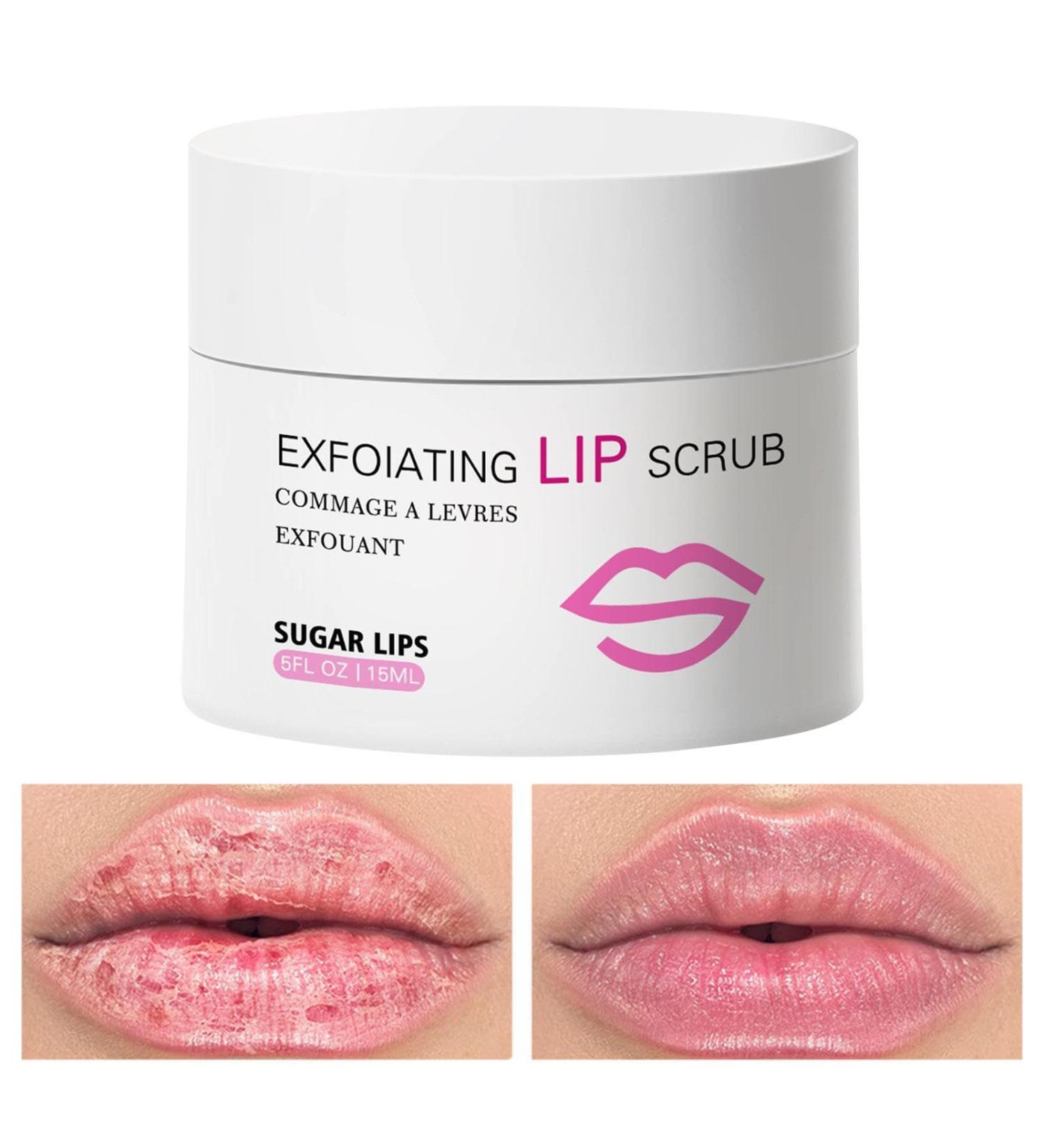 Sugar Lip Scrub - Lip Scrubs Exfoliator & Moisturizer - Lip Exfoliator Scrub Sugar Lip Scrubs Lip Sugar Scrub Lip Care Products For Chapped Lips Lip Scrubber - Buy Online on GoSupps.com