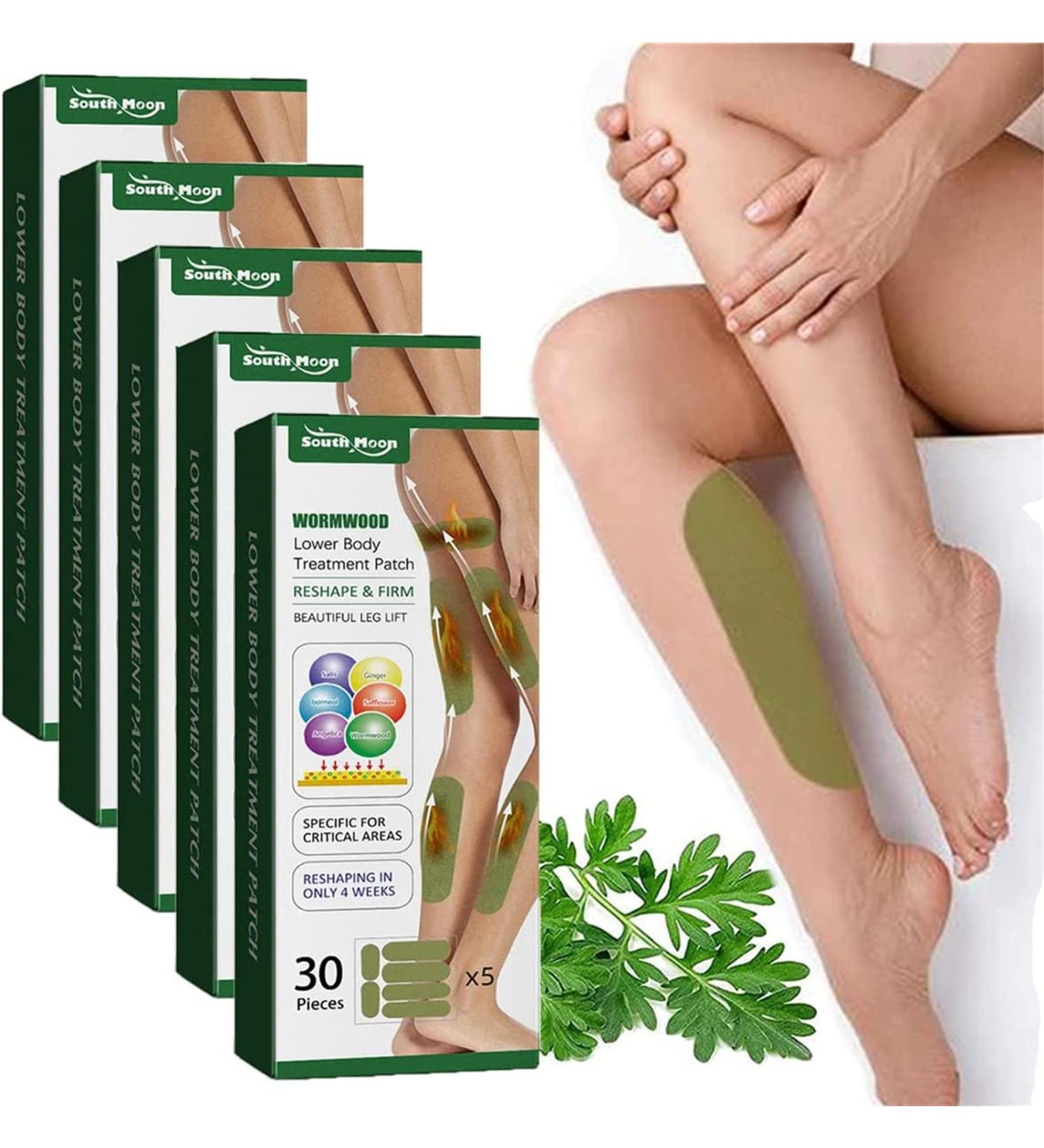 SizSlim Leg S_limming Herbal P_atch Leg Sl_Imming Herbal Patch Wormwood Lower Body Treatment Patch Breaks Down Cellulite for Better Body Shape (150PCS) - Buy Online on GoSupps.com