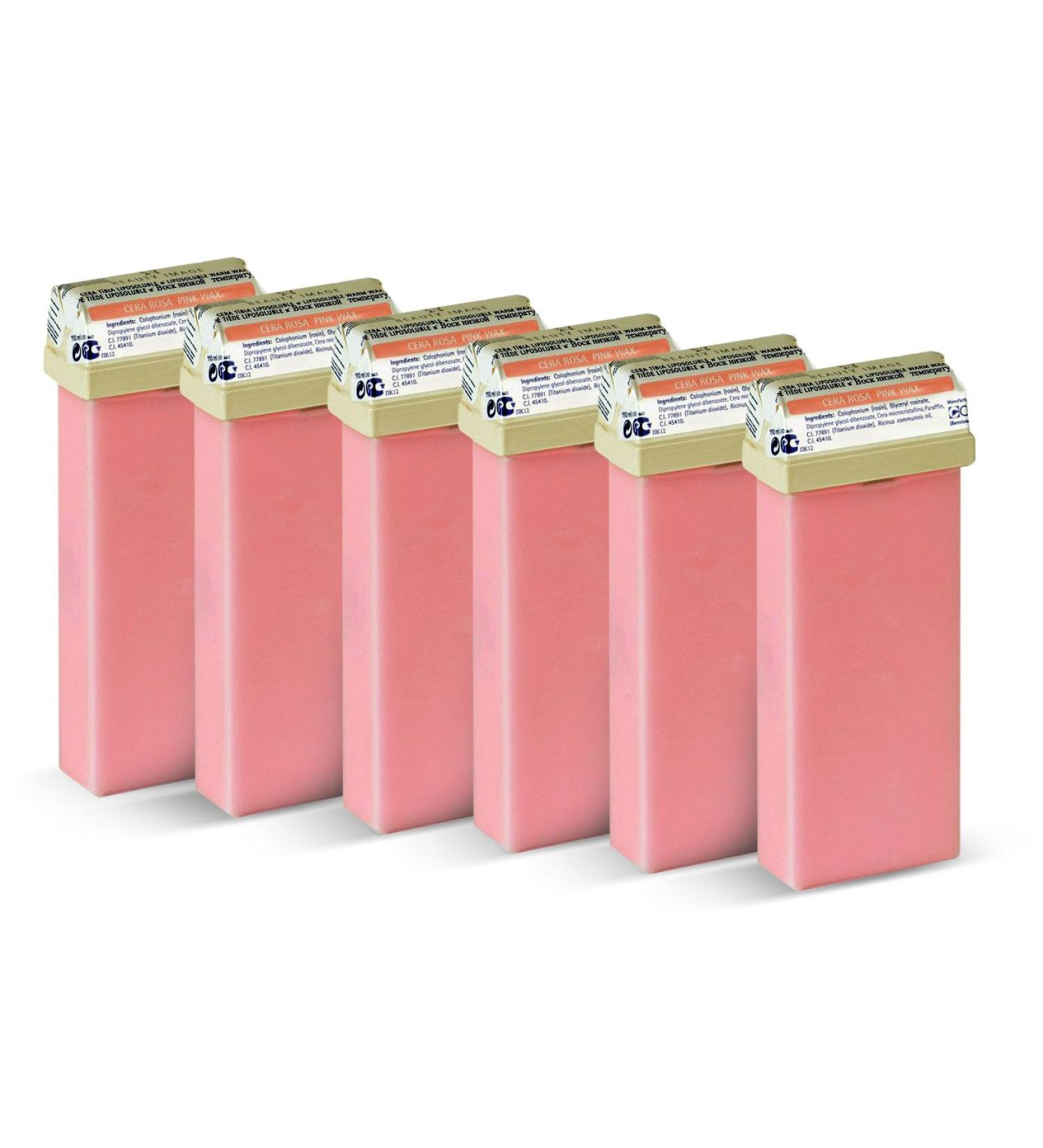 Beauty Image Pink Creme Warm Wax Roll On - Pack of 6 Pink Cr me 660.0