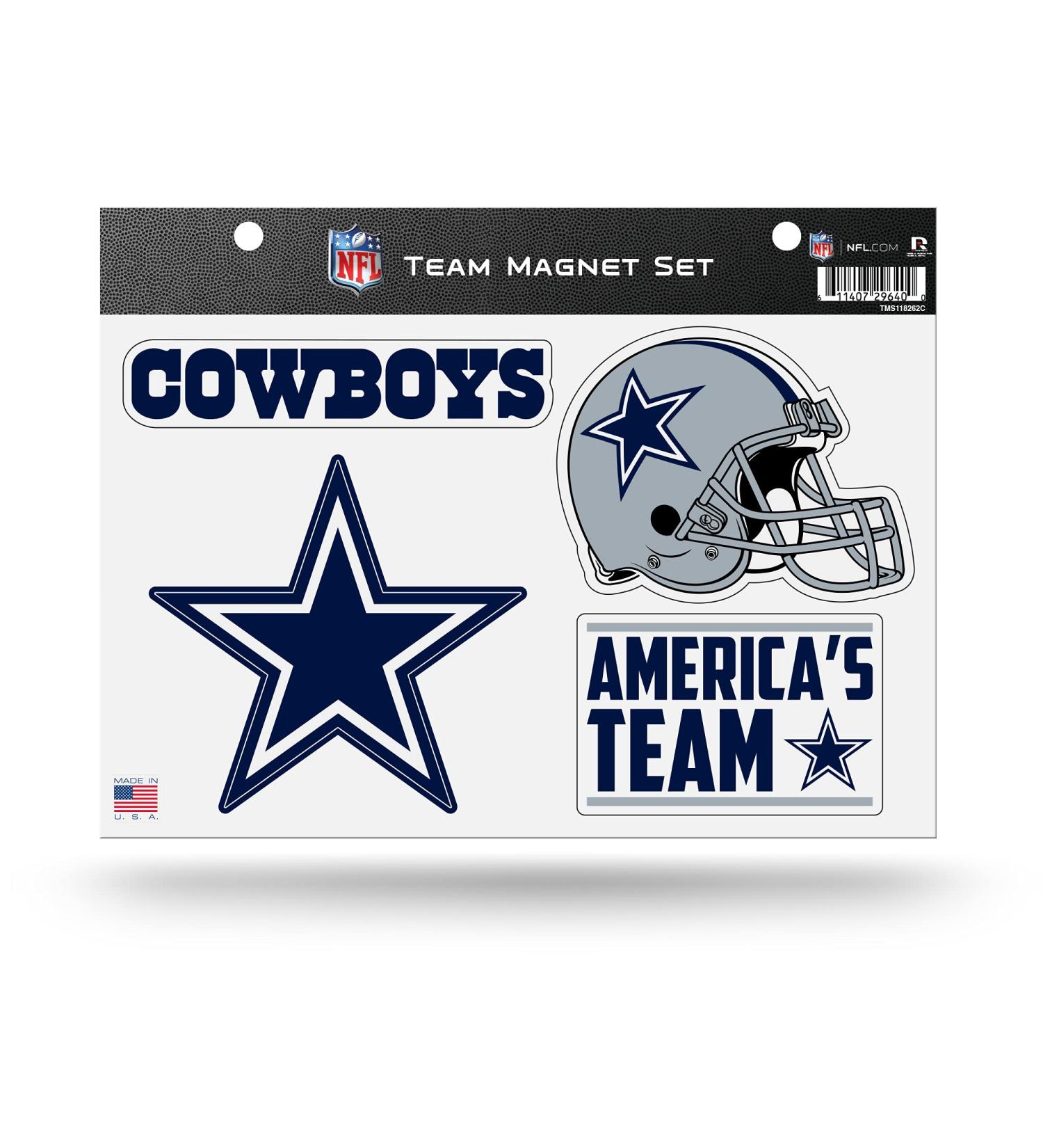 NFL Dallas Cowboys Alternate Team Magnet Set - Home Decor for Refrigerator, Office, Kitchen - 8.5 x 11 - Buy Online on GoSupps.com