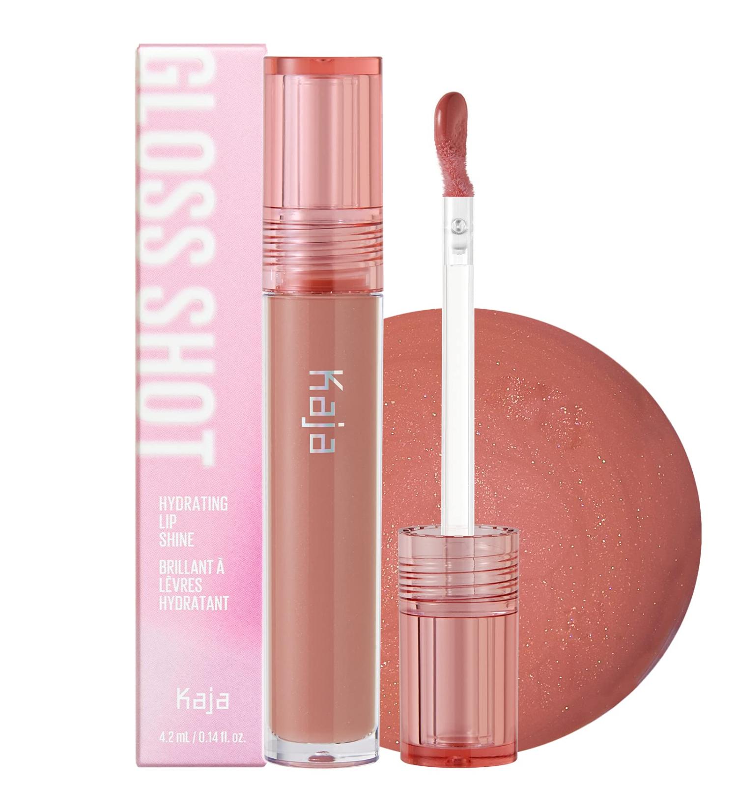 Kaja Gloss Shot Lip Gloss - Hydrating Nude Lip Plumper with Jojoba Oil, 03 Honey Drizzle, 0.14 Fl Oz - Buy Online on GoSupps.com