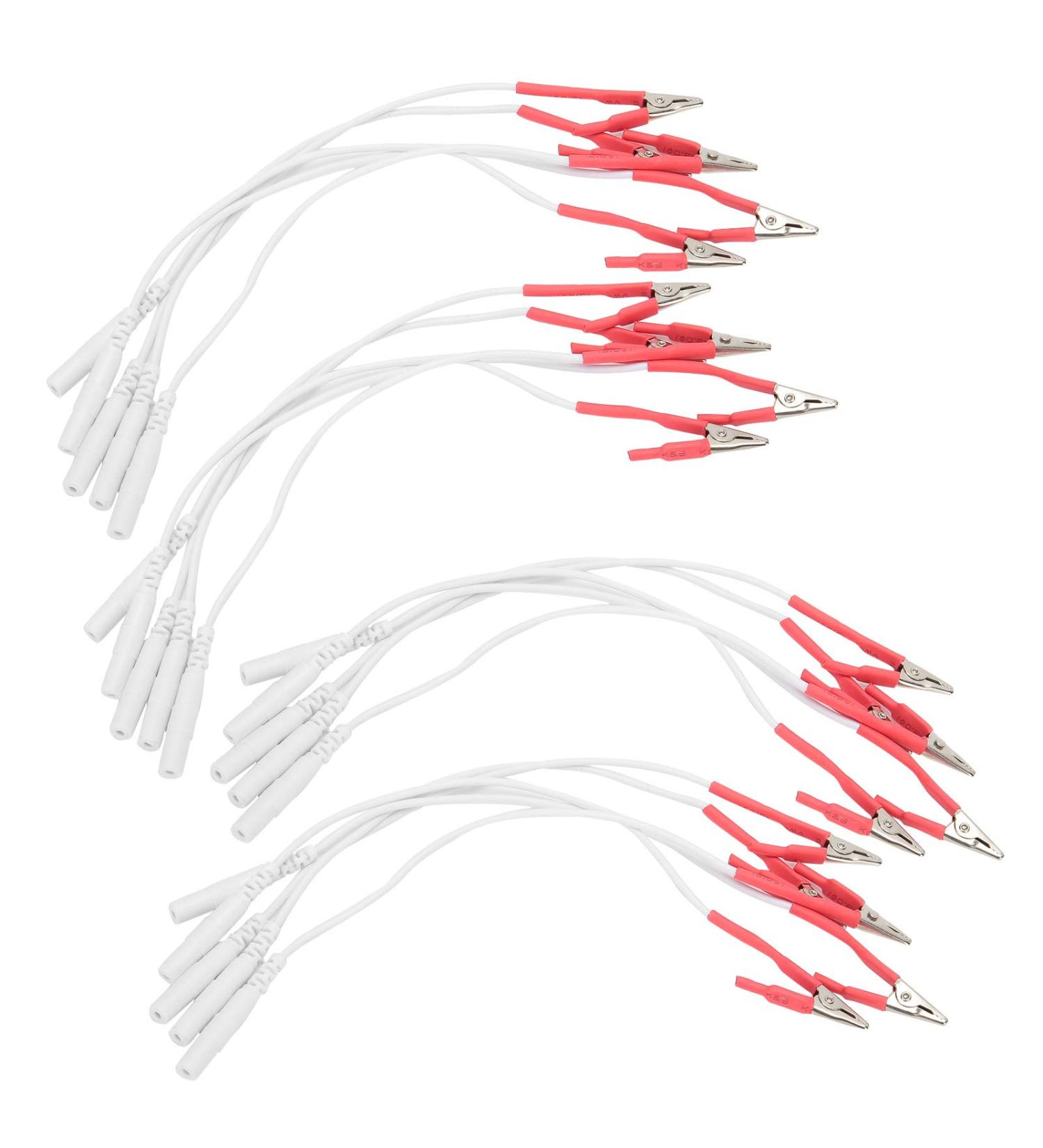Buy 20 Pieces Electrode Cable Clips for TENS Devices | International Shipping Available - Buy Online on GoSupps.com