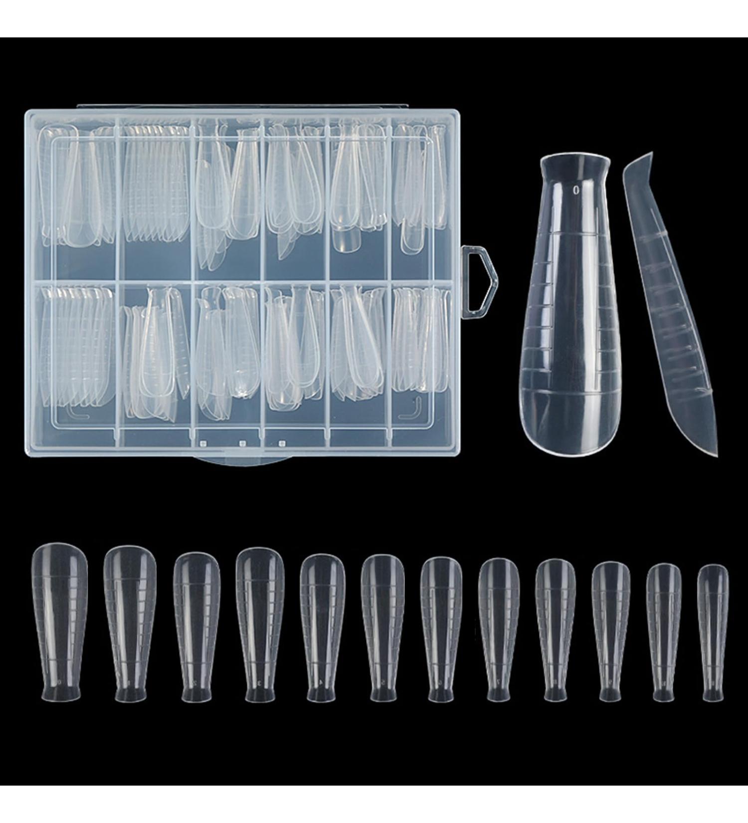 Duals Forms Acrylic Nail System UV Gel Nail Mold Full Cover Fasle Nail Tips Nail Form French Extension Tips Stickers Duals Forms Nail Mold For Uv Gel For Toes - Buy Online on GoSupps.com