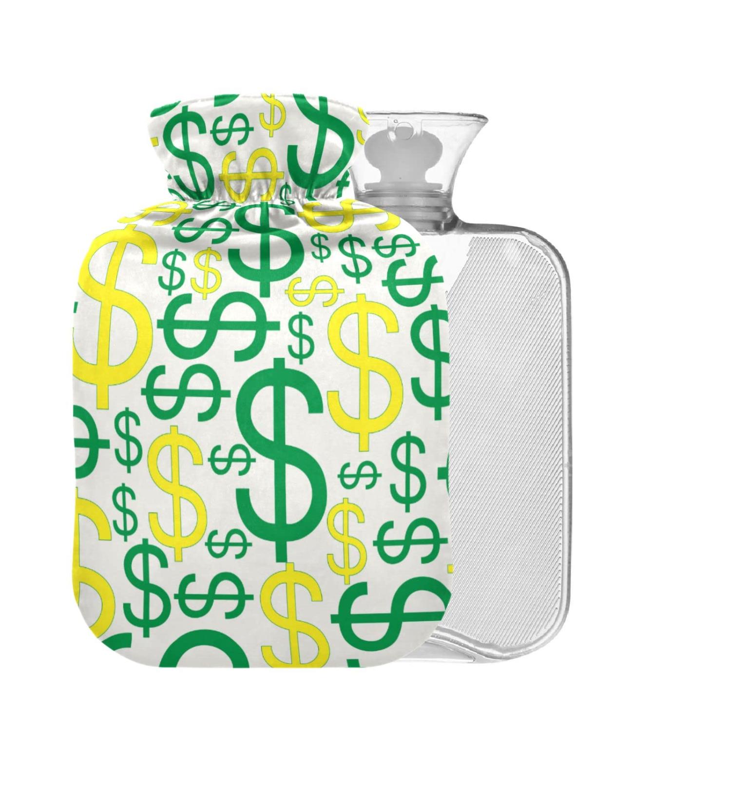 Hot Water Bottle with Cover - 1L Small Pain Relief Bag for Headaches & Neck - BPA Free - Buy Online on GoSupps.com