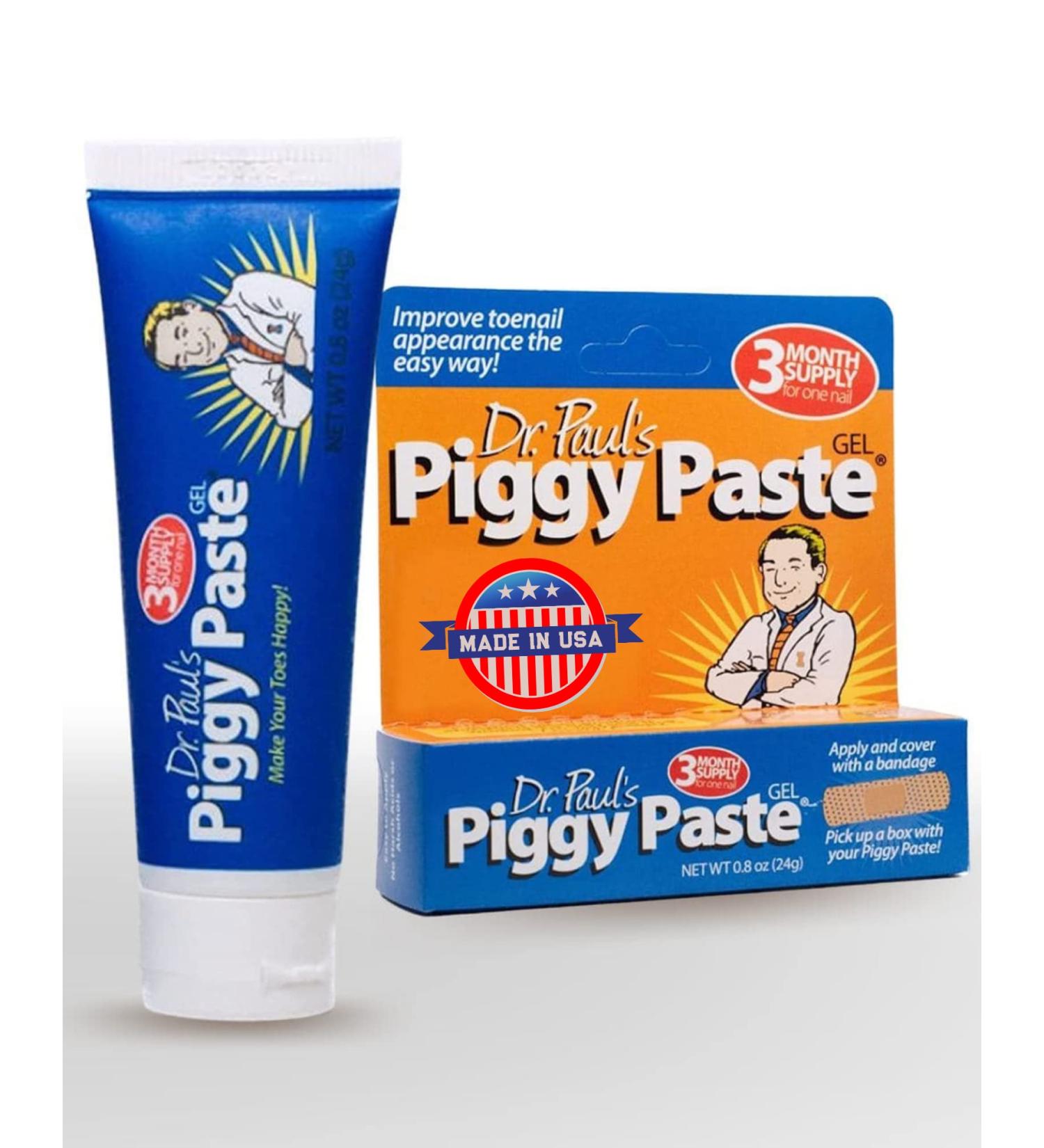 Piggy Paste Toe Nail Fungus Treatment by Dr. Paul - Restores Brittle Yellow Nails To Health - Buy Online on GoSupps.com