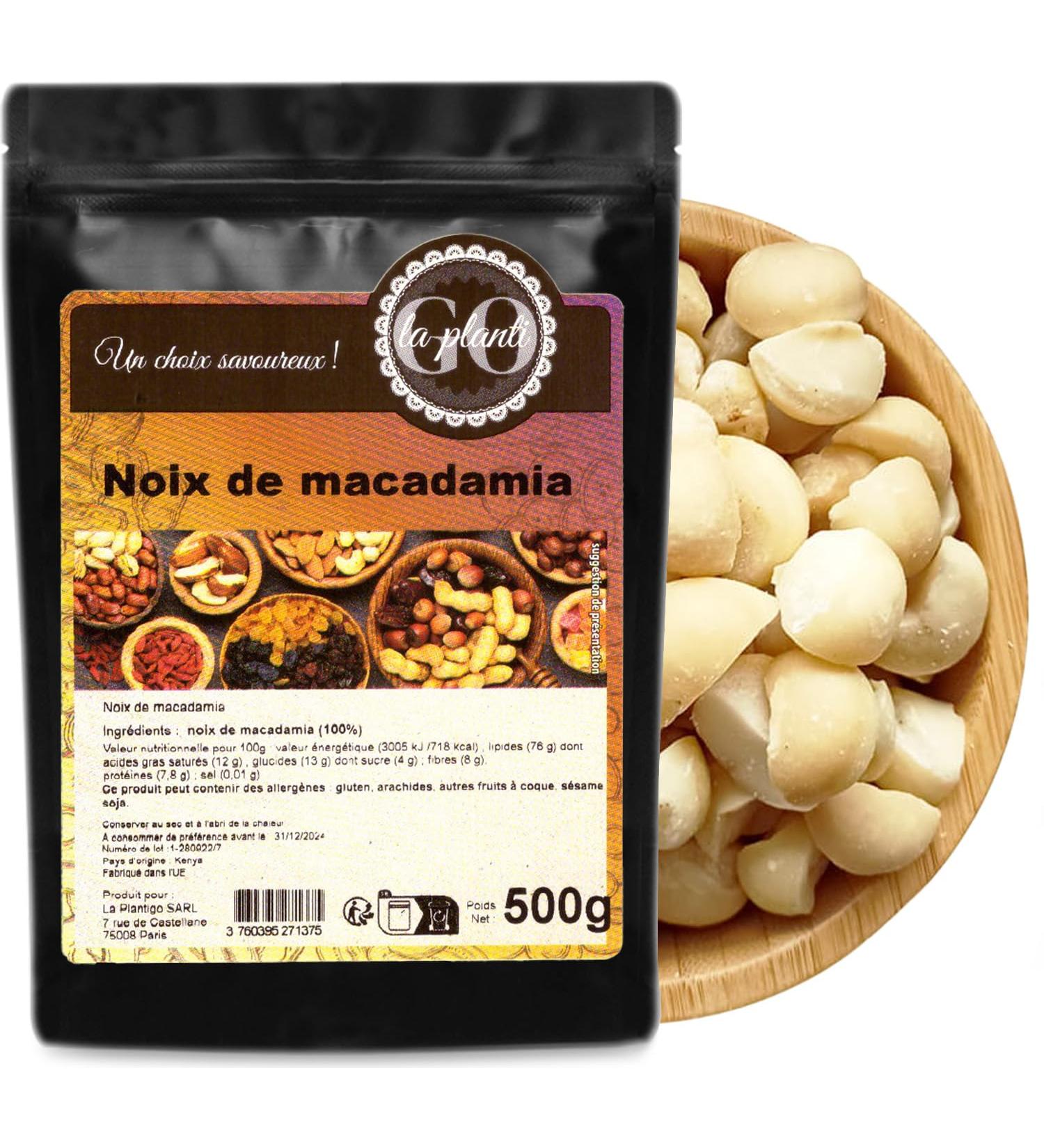 Macadamia nuts 500 g - LA PLANTIGO - Buy Online on GoSupps.com