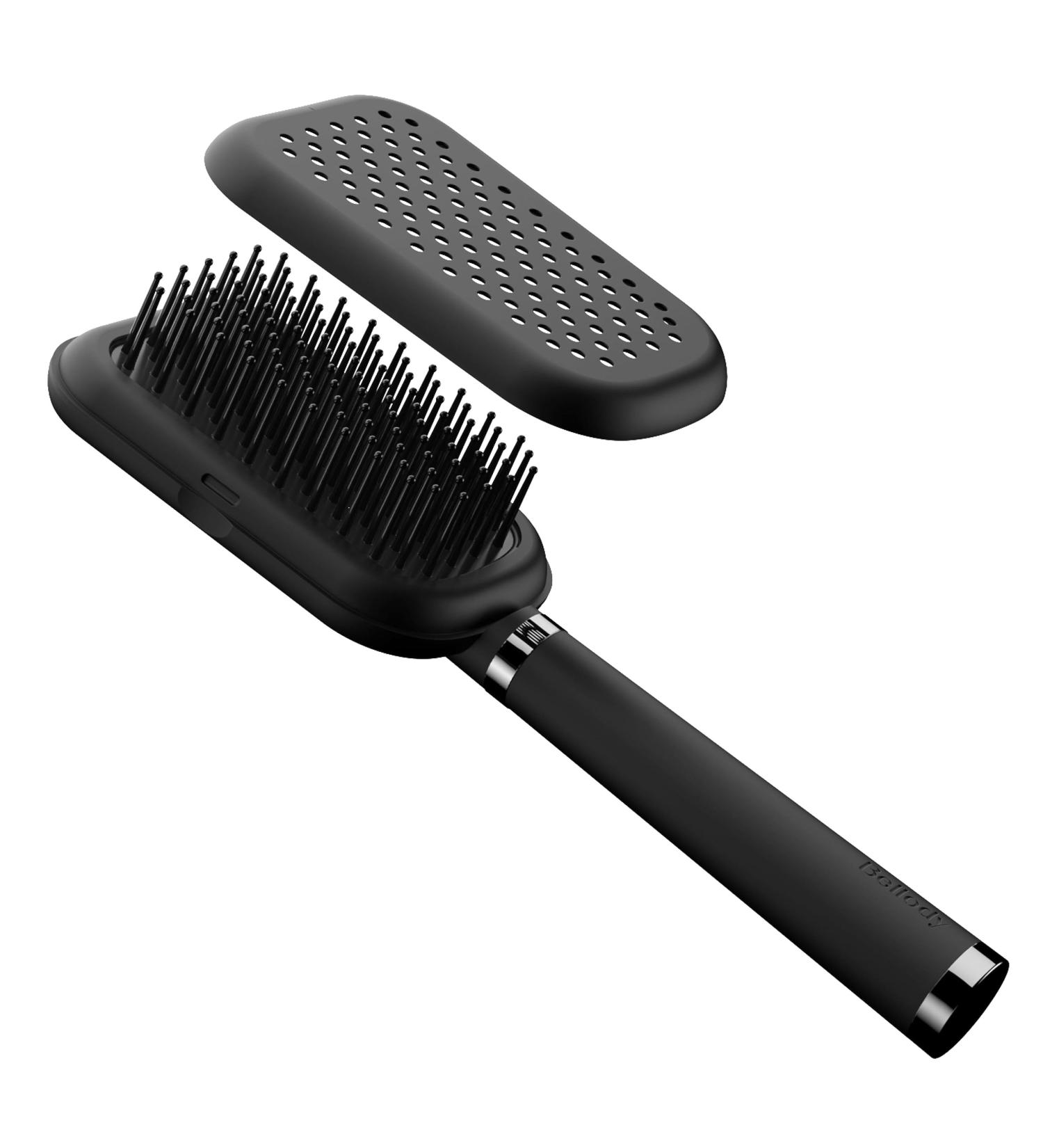 Bellody Original Hair Brush - Patented Cleaning Function Gentle Care & Scalp Massage - Classic Black - Buy Online on GoSupps.com