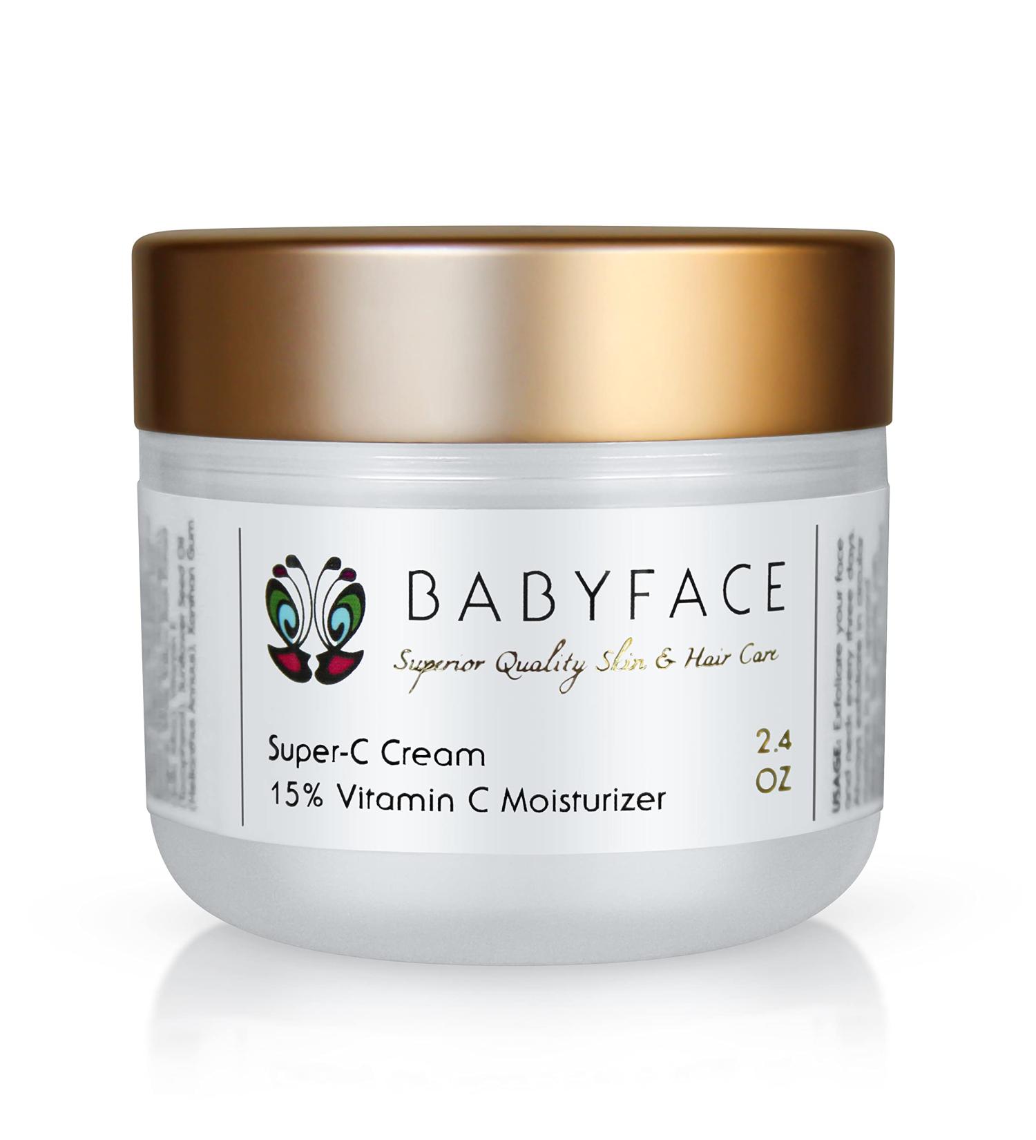 Babyface Super-C Vitamin C 15% Concentrate Daily Anti-Aging & Wrinkle Prevention Moisturizing Cream, 2.4 oz.