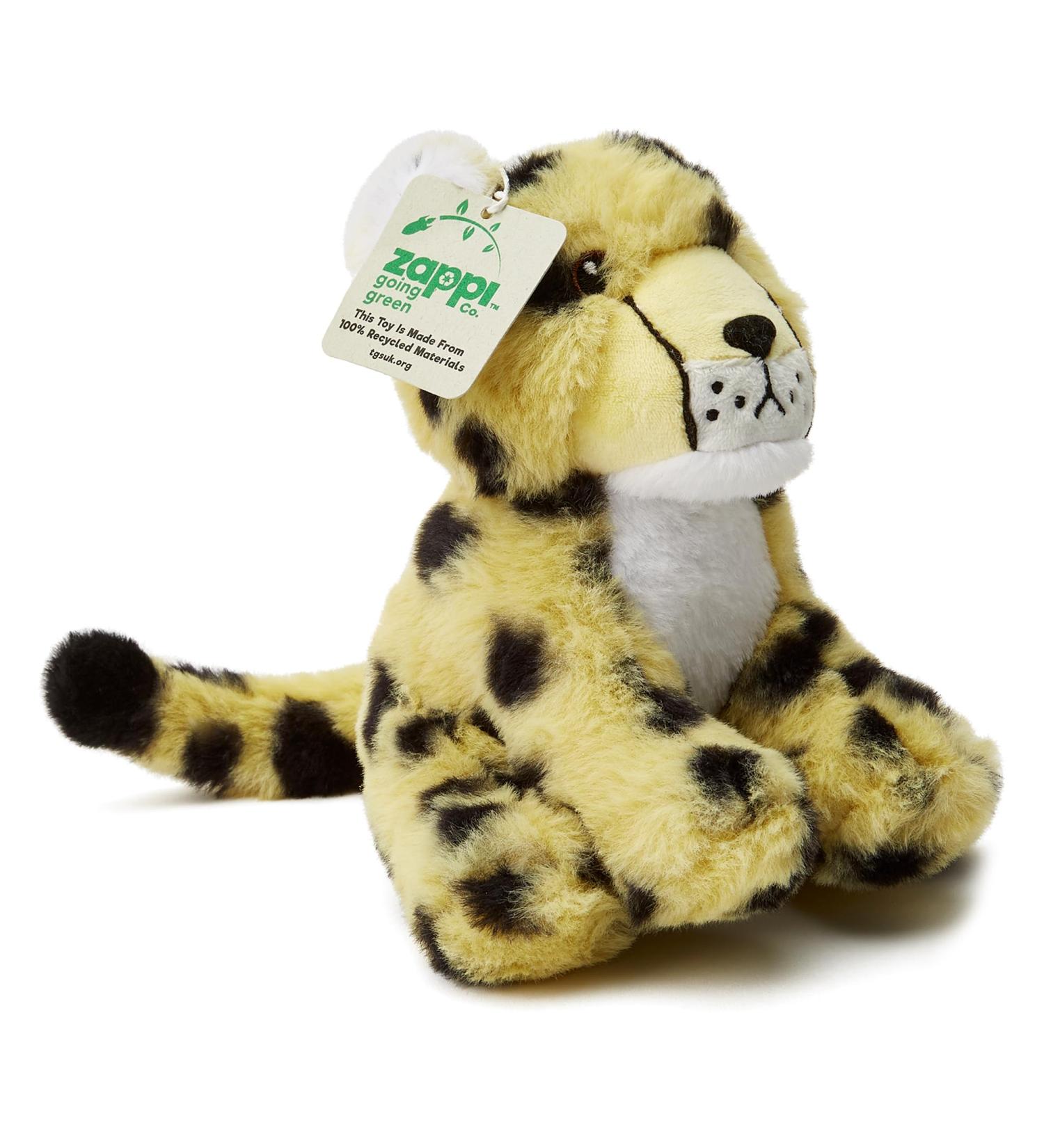 Zappi Co Ultra Soft Cheetah Plush Toy - 24 cm Length | Eco-Friendly Newborn Gift - Buy Online on GoSupps.com