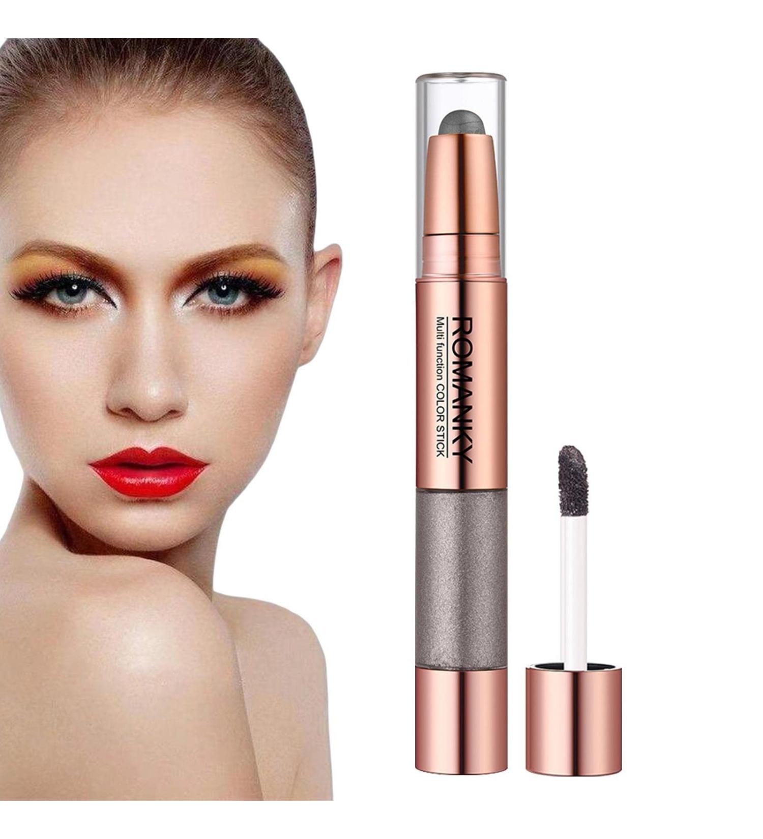 Liquid Eye Shadow - 2 in 1 Multipurpose Liquid Eyeshadow Stick and Highlighter Set Long Lasting Waterproof Eyeliner Face for Women Girls Jimii 05# - Buy Online on GoSupps.com