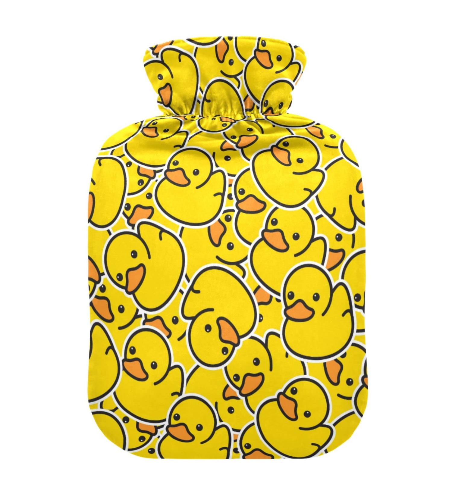 2L Rubber Hot Water Bottle with Cover - Pain Relief & Heating Bag for Children and Adults - Buy Online on GoSupps.com