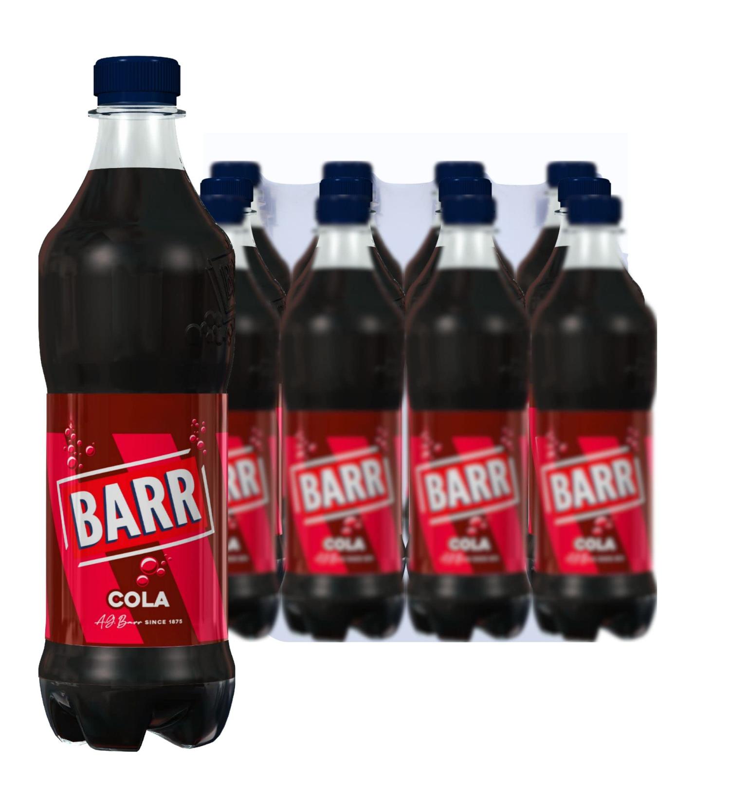 BARR Classic Cola Low Sugar Fizzy Drink 500ml - 12 x 500ml Bottles - Buy Online on GoSupps.com