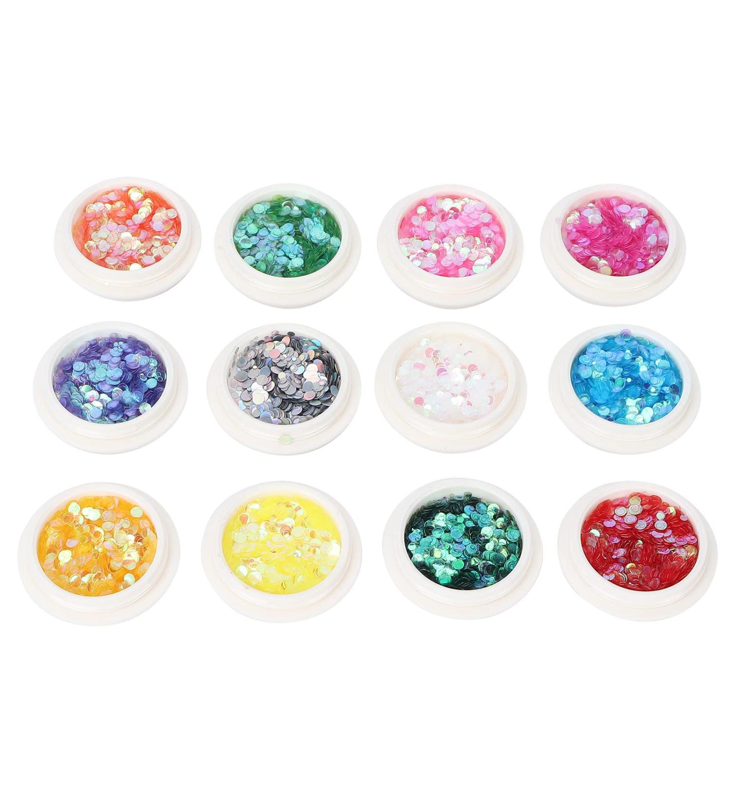 Manicure Sequins Nail Art Sequins Holographic Effect Glitter Nail Sequins for Home for Manicure Store for Nail Salon for Manicure - Buy Online on GoSupps.com