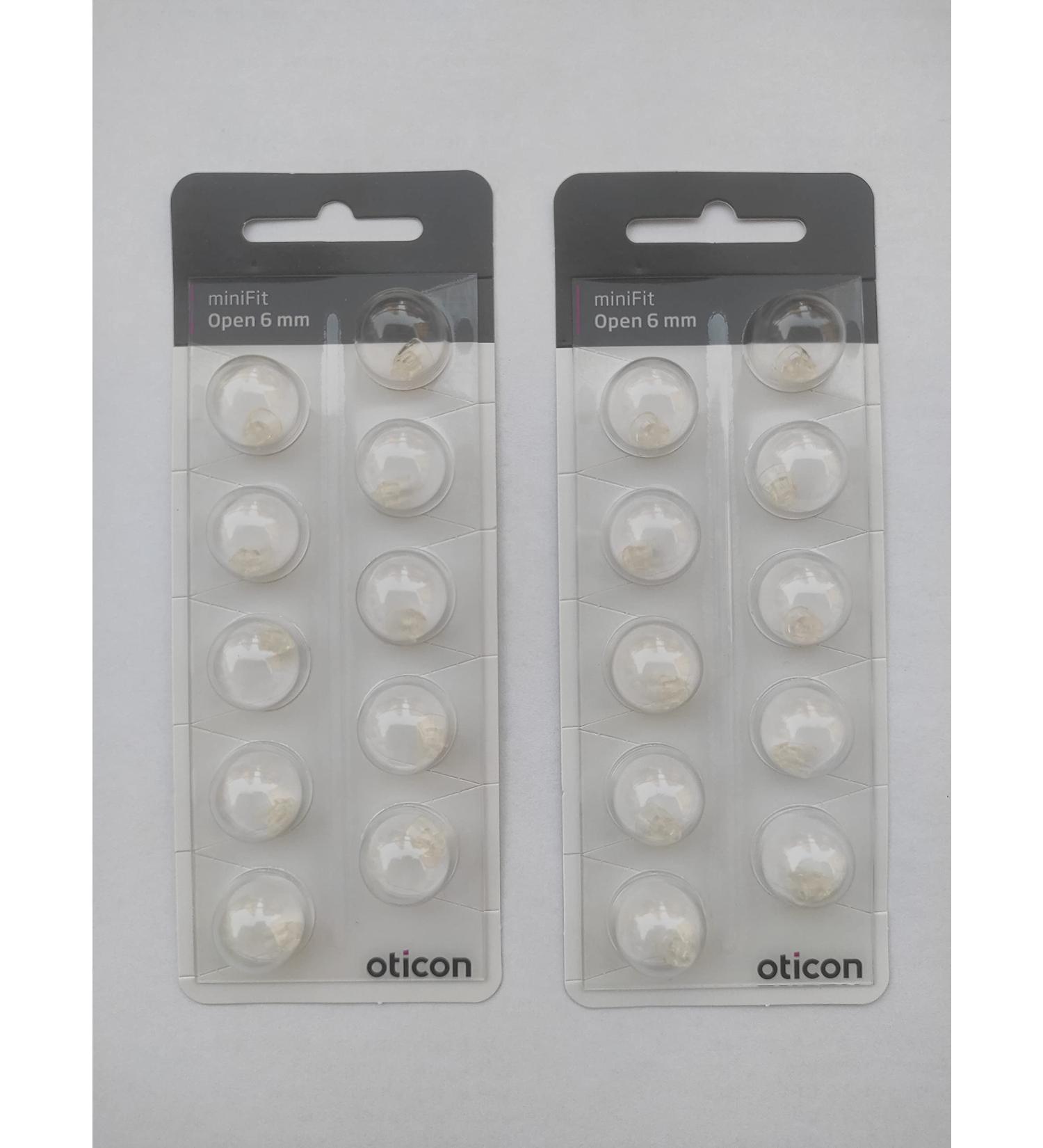 Oticon Minifit Open 6mm Dome Piece - Pack of 20 Domes - Buy Online on GoSupps.com
