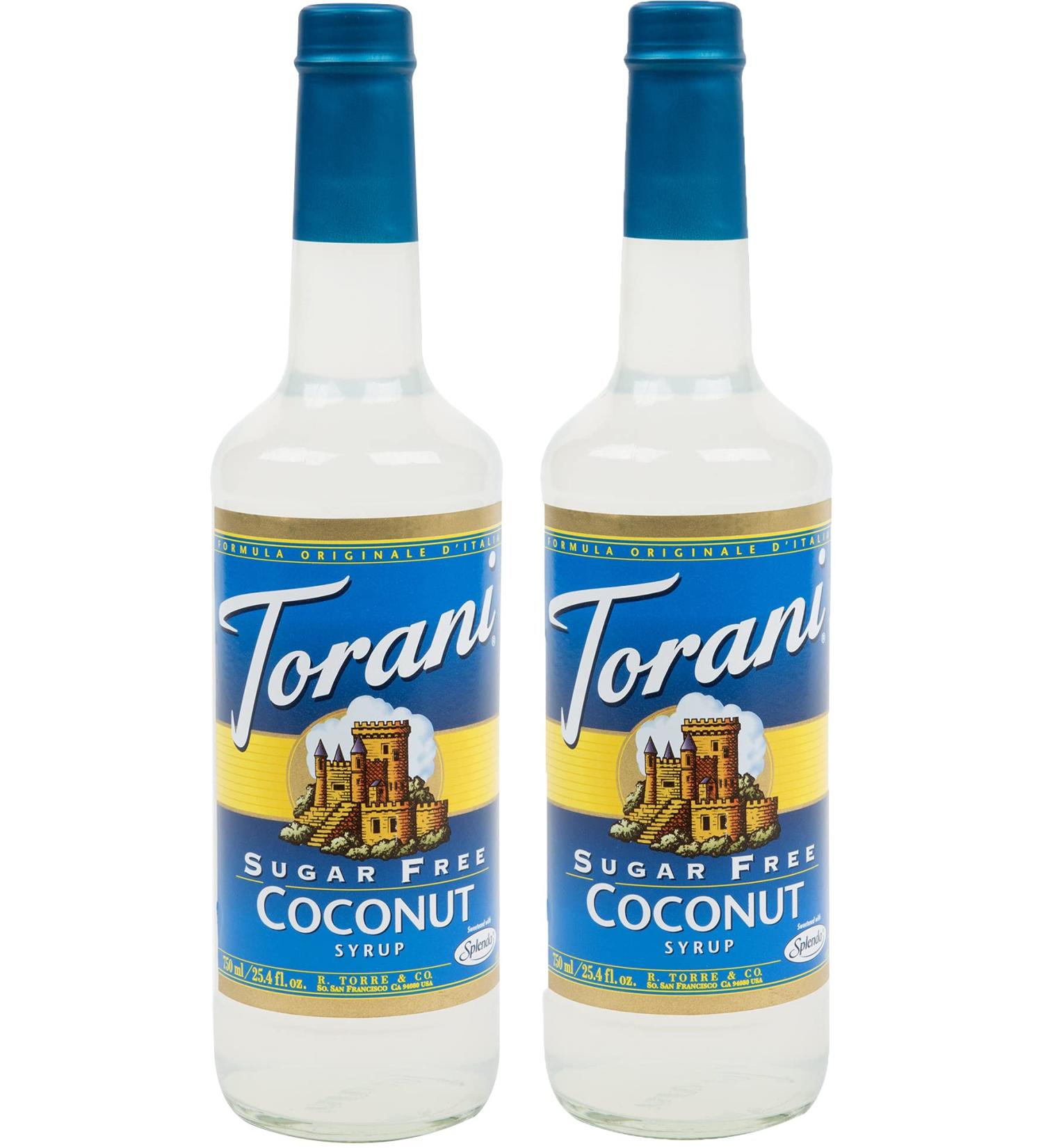 Torani Sugar-Free Coconut Flavour Syrup 750ml bottle 2 Pack white - Buy Online on GoSupps.com