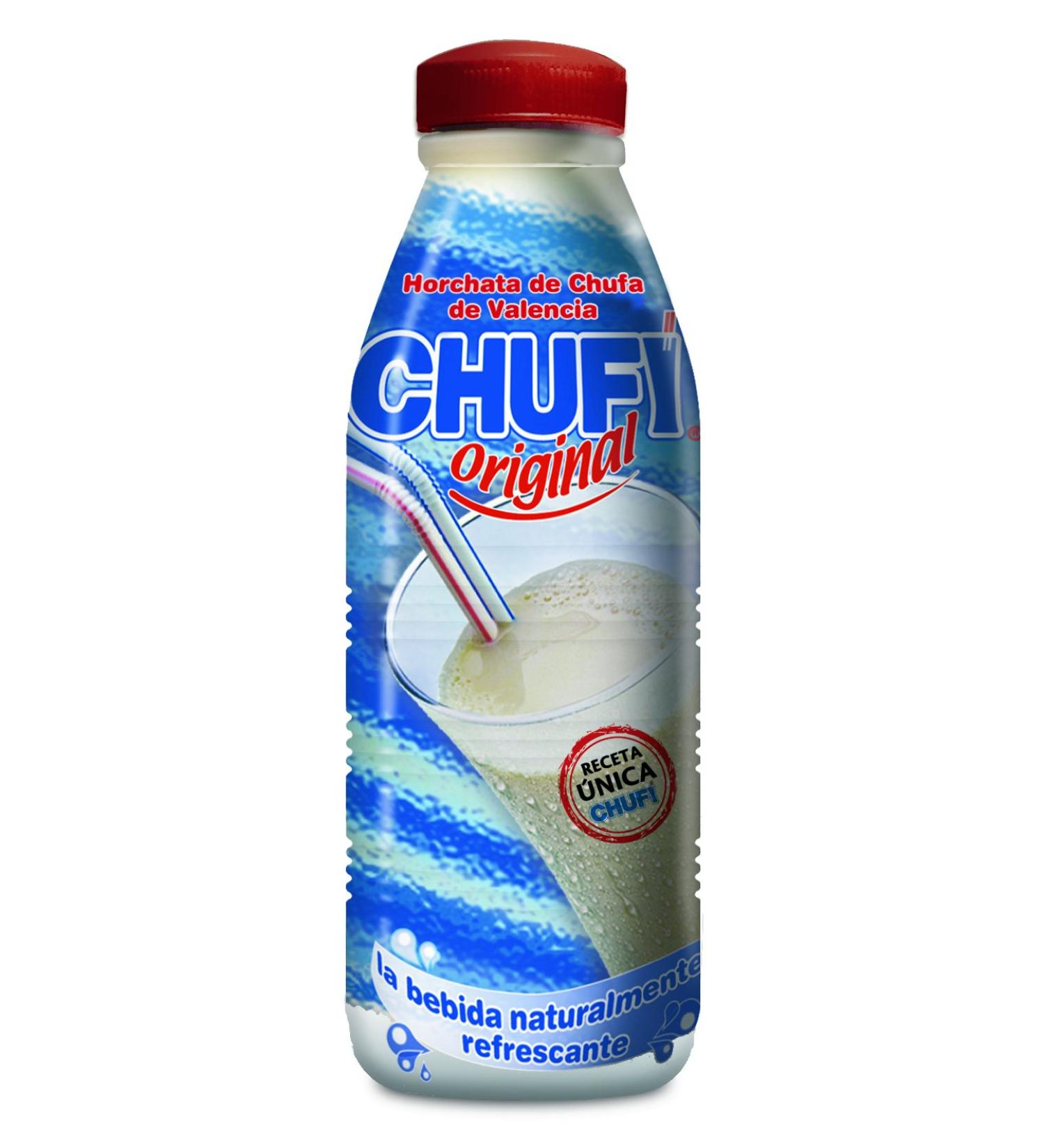 Chufi CHUFI - Horchata refreshing drink of Valencia bottle 1 L (Pack of 3)