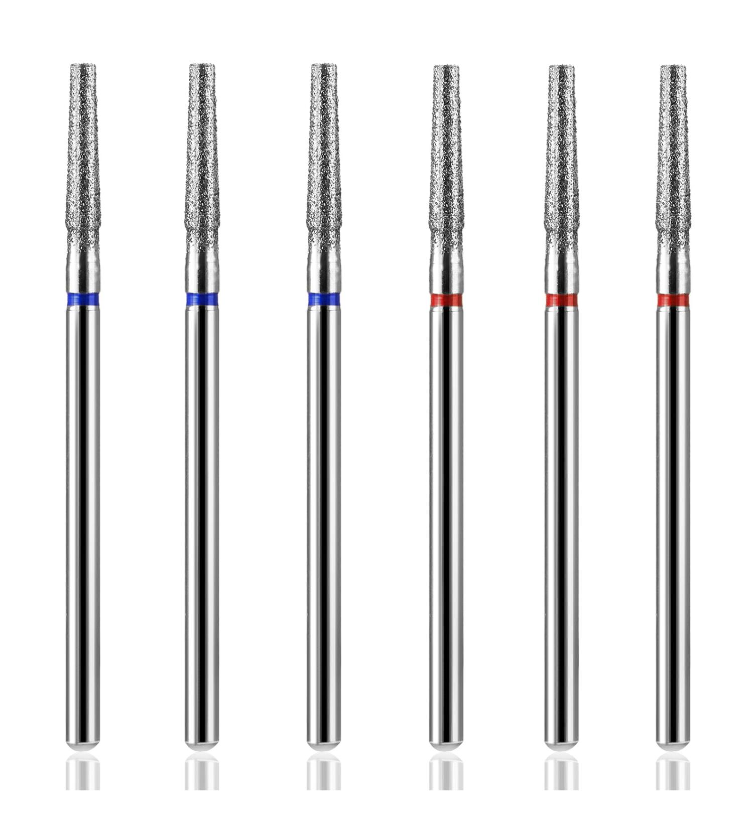 YUXIANLB 6 PCS Nail Drill Bits Set Tapered Barrel Cuticle Bits for Nail Drill 3/32 Shank Electric Bit for Nail Prep Remove Cuticle Dead Skin Manicure Pedicure Tools (Fine & Medium) Style1 - Buy Online on GoSupps.com