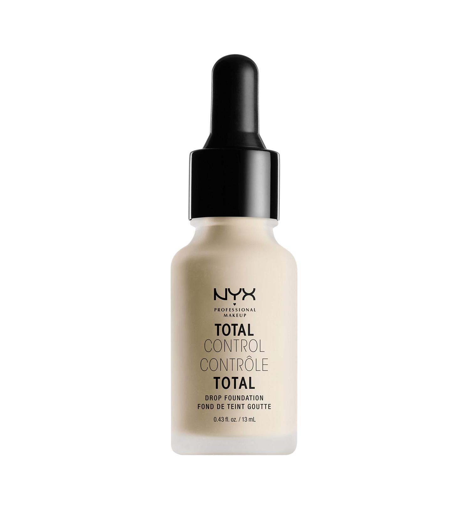 NYX Total Control Drop Foundation - Alabaster (Yellow Undertones) - Buy Online on GoSupps.com