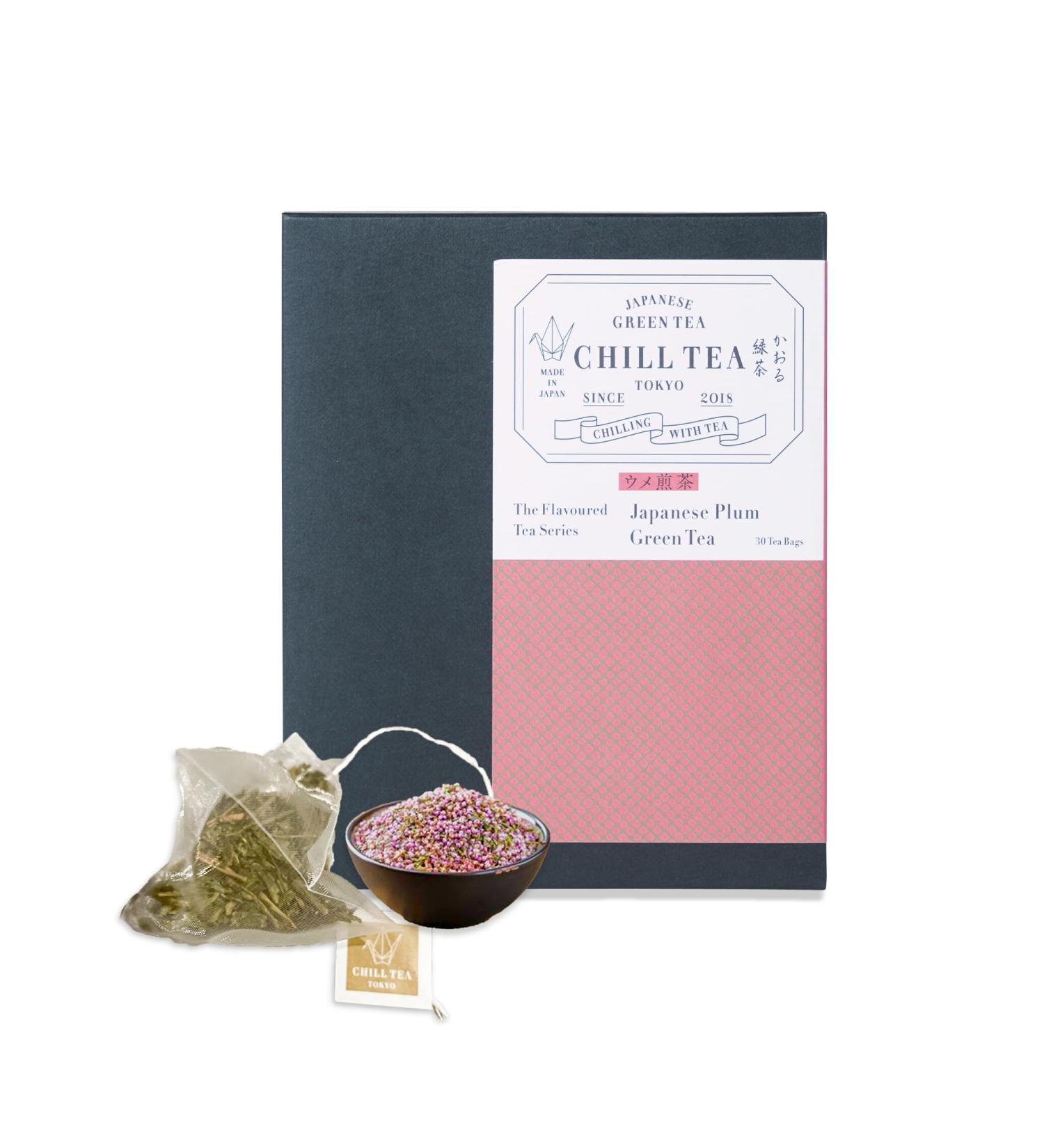  CHILL TEA Tokyo CHILL TEA Tokyo "UME" Plum Green Tea - 100% Japanese Leaf Green Tea - Rich and Fruity Flavour (30 Bags) - Buy Online on GoSupps.com