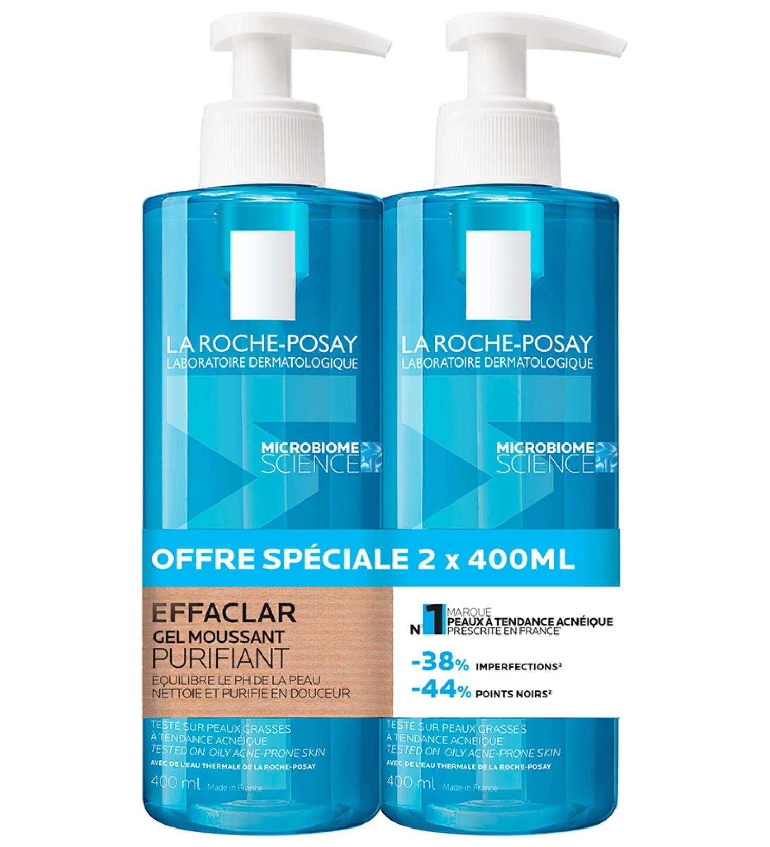 La Roche Posay Effaclar Purifying Foaming Gel Set - 2 X 400 Ml