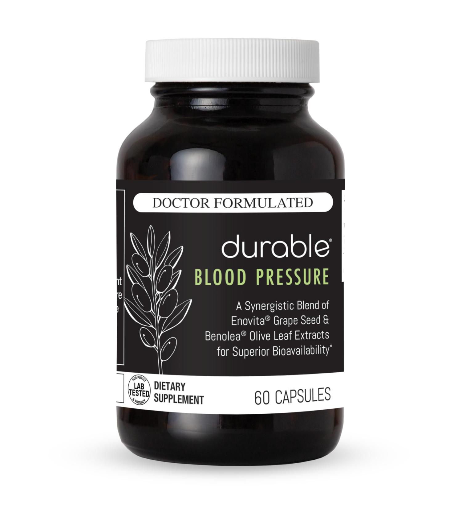 Durable Blood Pressure Benolea Olive Leaf & Enovita Grape Seed Extract Healthy Circulation Nitric Oxide & Artery Support Doctor Formulated Vegan Non-GMO Made in USA (60 Capsules) 60 Count (Pack of 1) - Buy Online on GoSupps.com