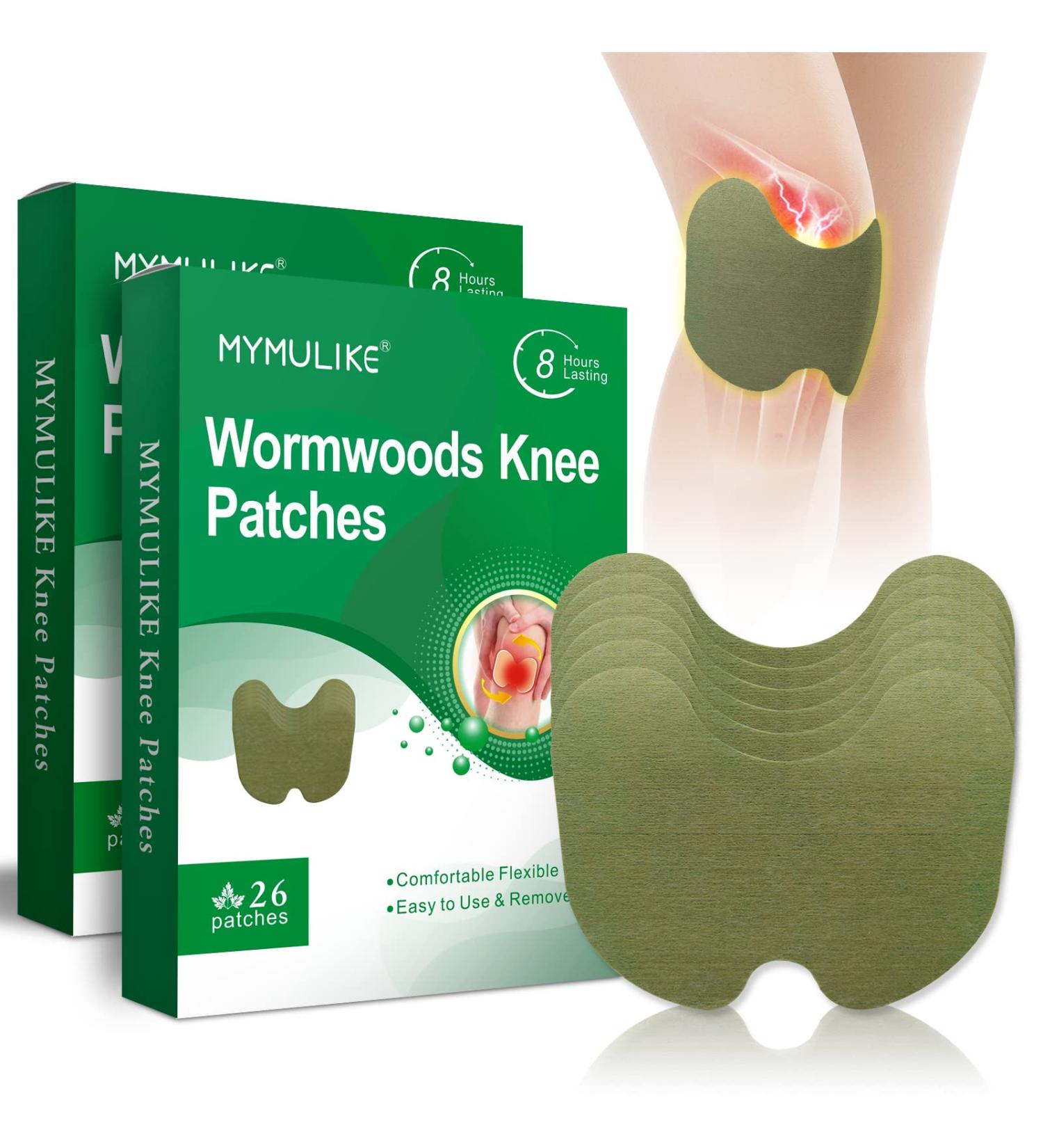 MYMULIKE Pain Relief Patch - 52 Pcs Wormwood Knee Patches for 24h Relief | Arthritis & Joint Pain | No Side Effects - Buy Online on GoSupps.com