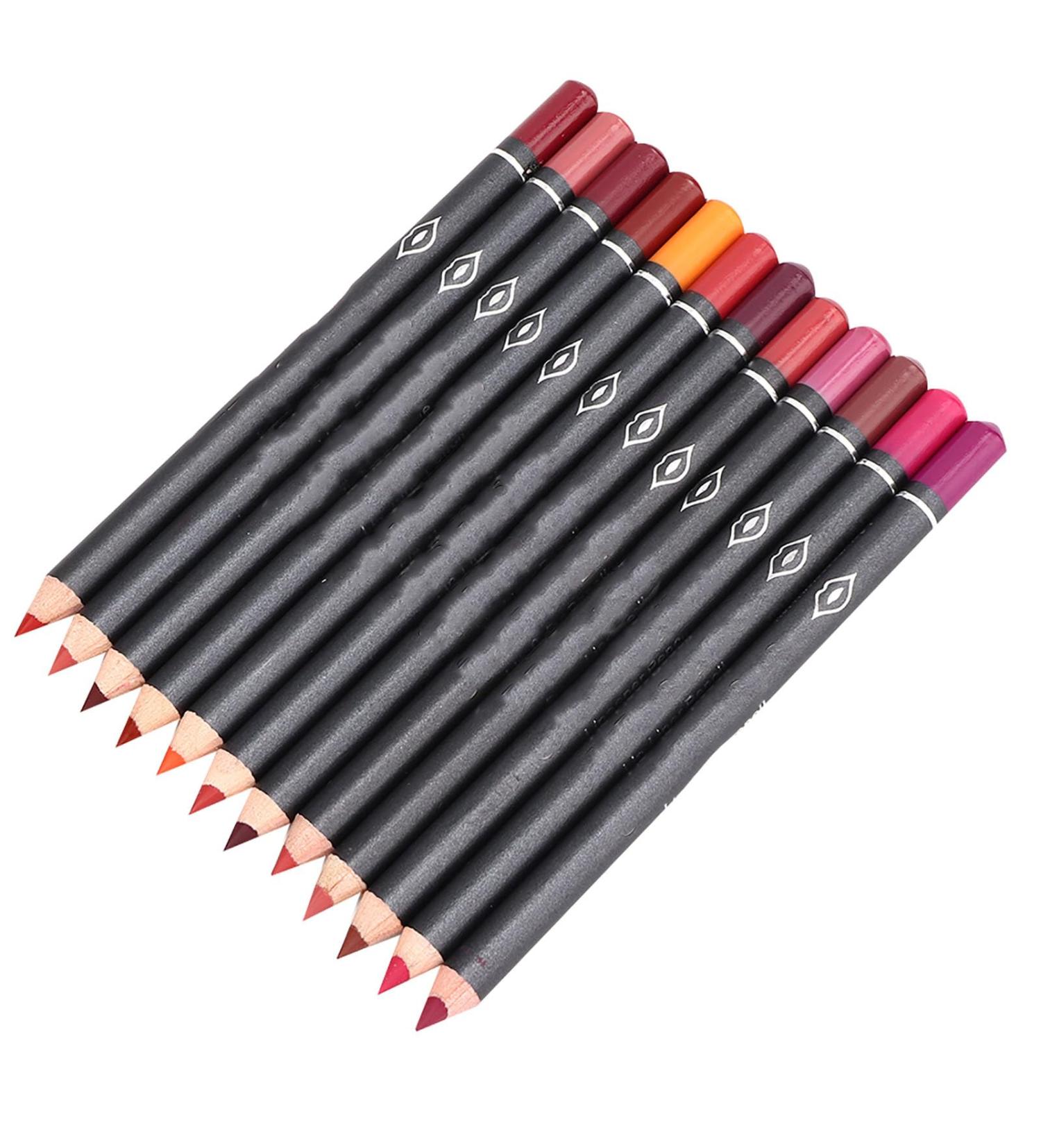 Matte Lip Pencil Set Italy Deluxe 14 6 2 12 Pack Vibely Lip Pencil Waterproof Matte Lip Liner Pencil Lip Makeup Cosmetic Pencil Set - Buy Online on GoSupps.com