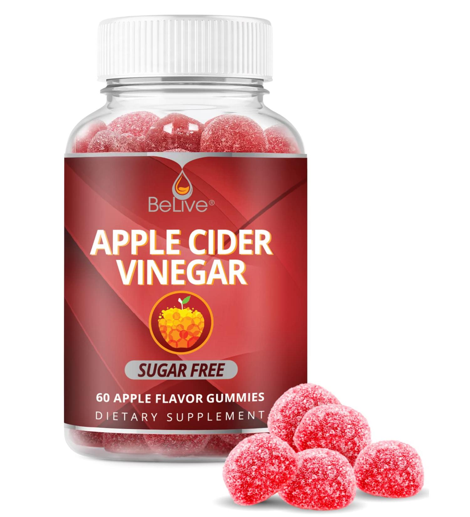 BeLive Apple Cider Vinegar Capsules - 60 Apple-Sourced Wellness Capsules - Buy Online on GoSupps.com