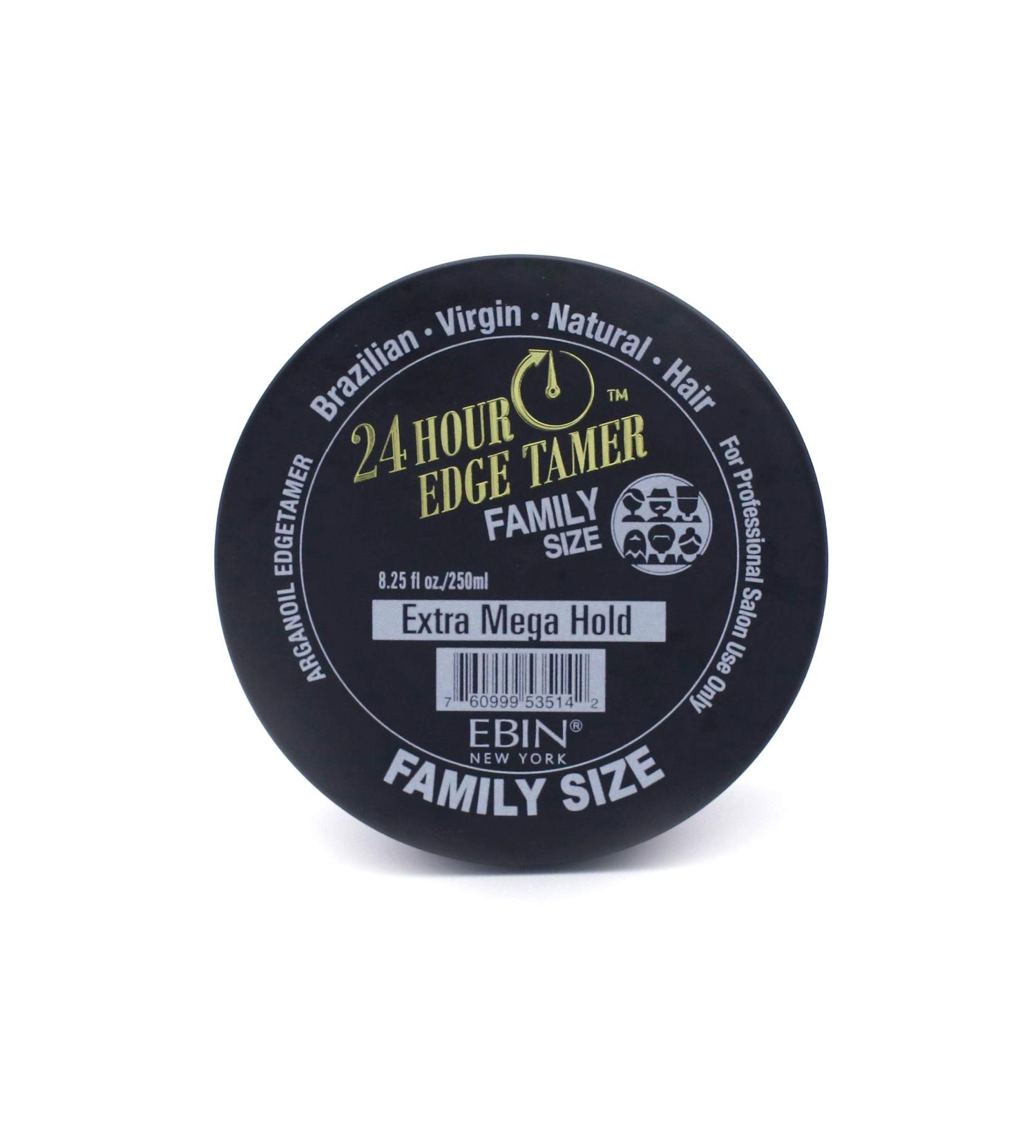 24 Hour Edge Tamer Extra Mega Hold 8.25oz/ 250ml - Castor Oil Infused for Shine, Moisture, and Breakage Prevention - Buy Online on GoSupps.com