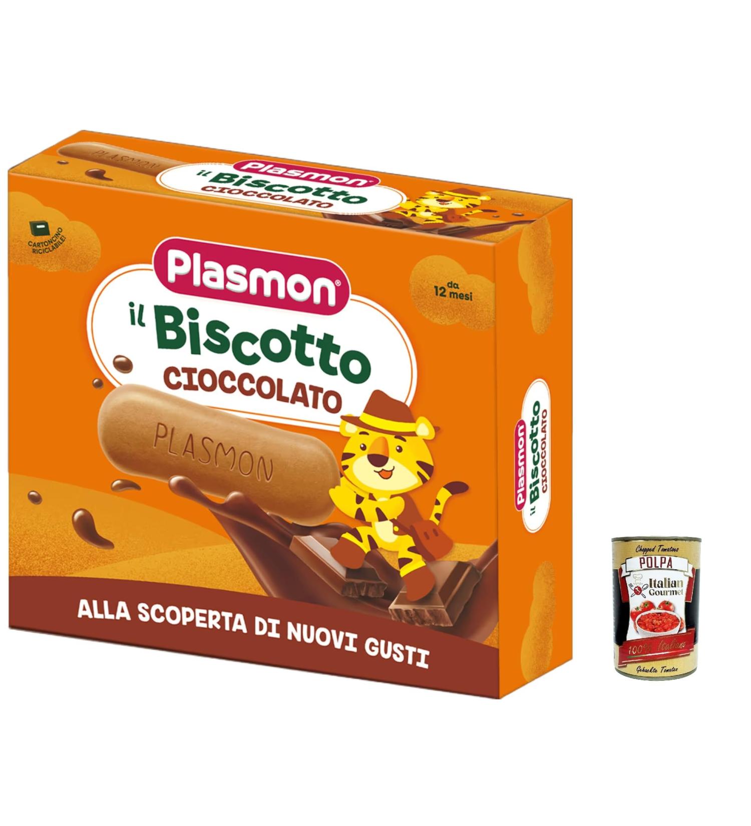  Italian Gourmet E.R. Lot de 6 plasmon Chocolate Biscuit 12 m + 320 g + Italian Gourmet Pulp 400 g - Buy Online on GoSupps.com