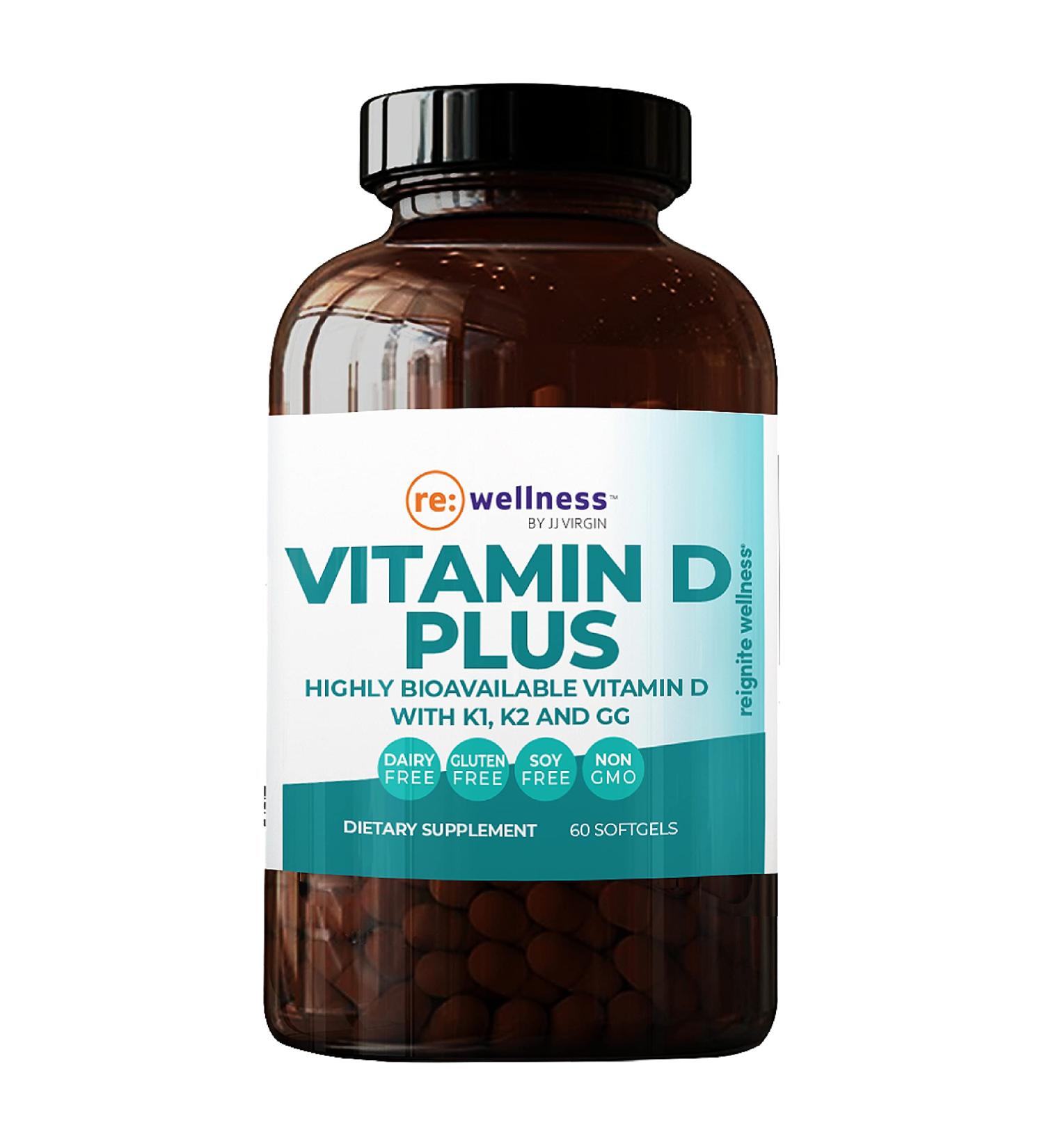 Reignite Wellness Vitamin D Plus with 5000 IU, K1 & K2 - Immune, Bone, and Heart Health Supplement (60 Softgels) - Buy Online on GoSupps.com