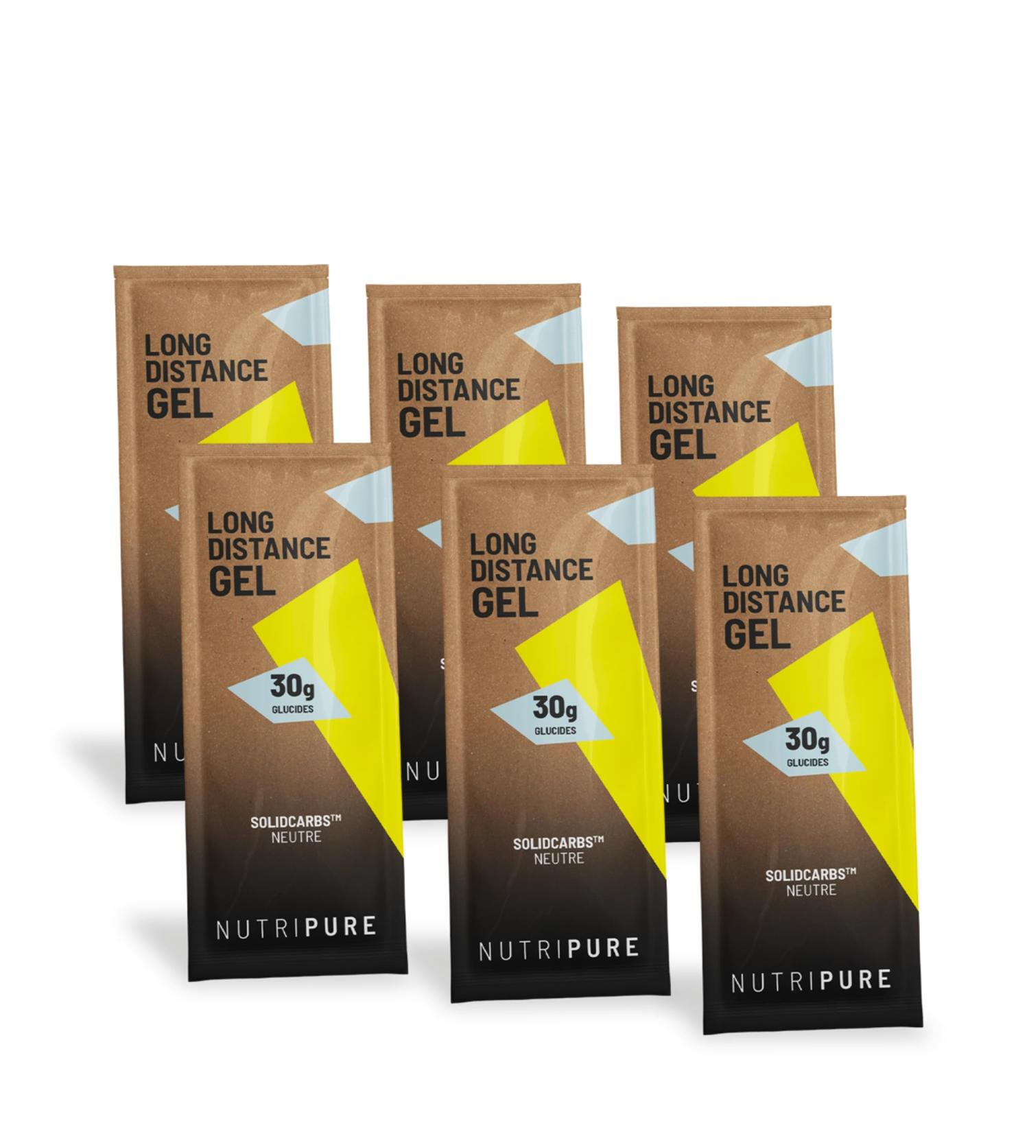 Nutripure | Gel nerg tique Longue Distance | Go t Neutre | Haute Tol rance Digestive | Sans Conservateurs | 30g de Glucides | Sport d Endurance (Course Trail V lo Triathlon) 5 g (Lot de 6) - Buy Online on GoSupps.com