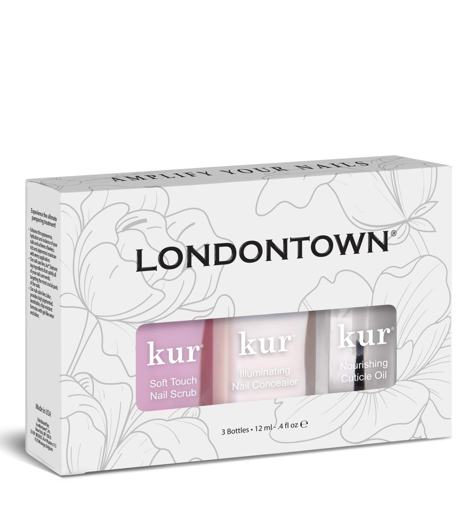 Londontown Radiance Trio - illuminating nc cuticule oil soft scrub