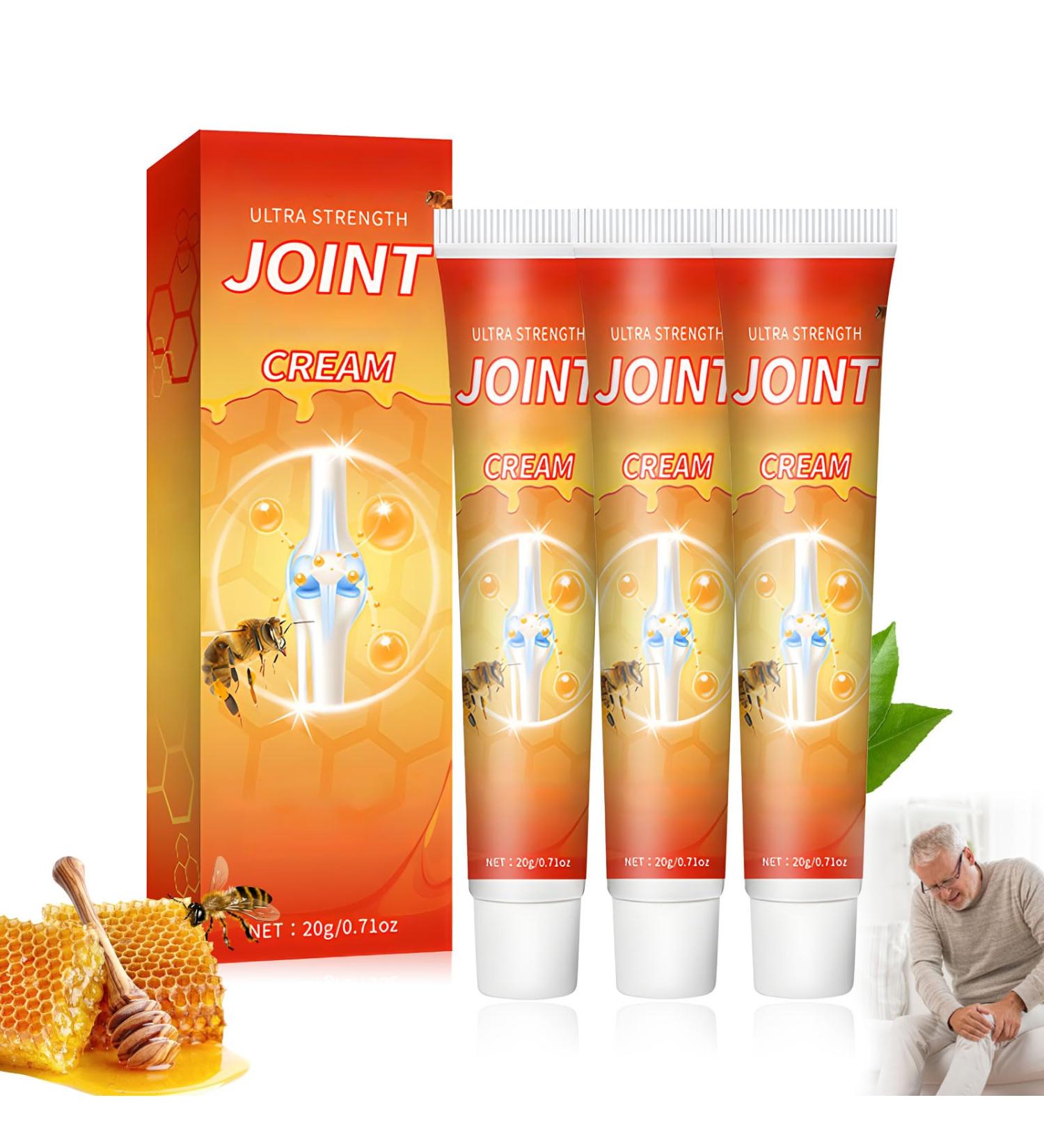 XiuFa 3PCS Joint Cream Bee Venom Joint Repair Cream for Back Neck Feet Shoulder - Buy Online on GoSupps.com