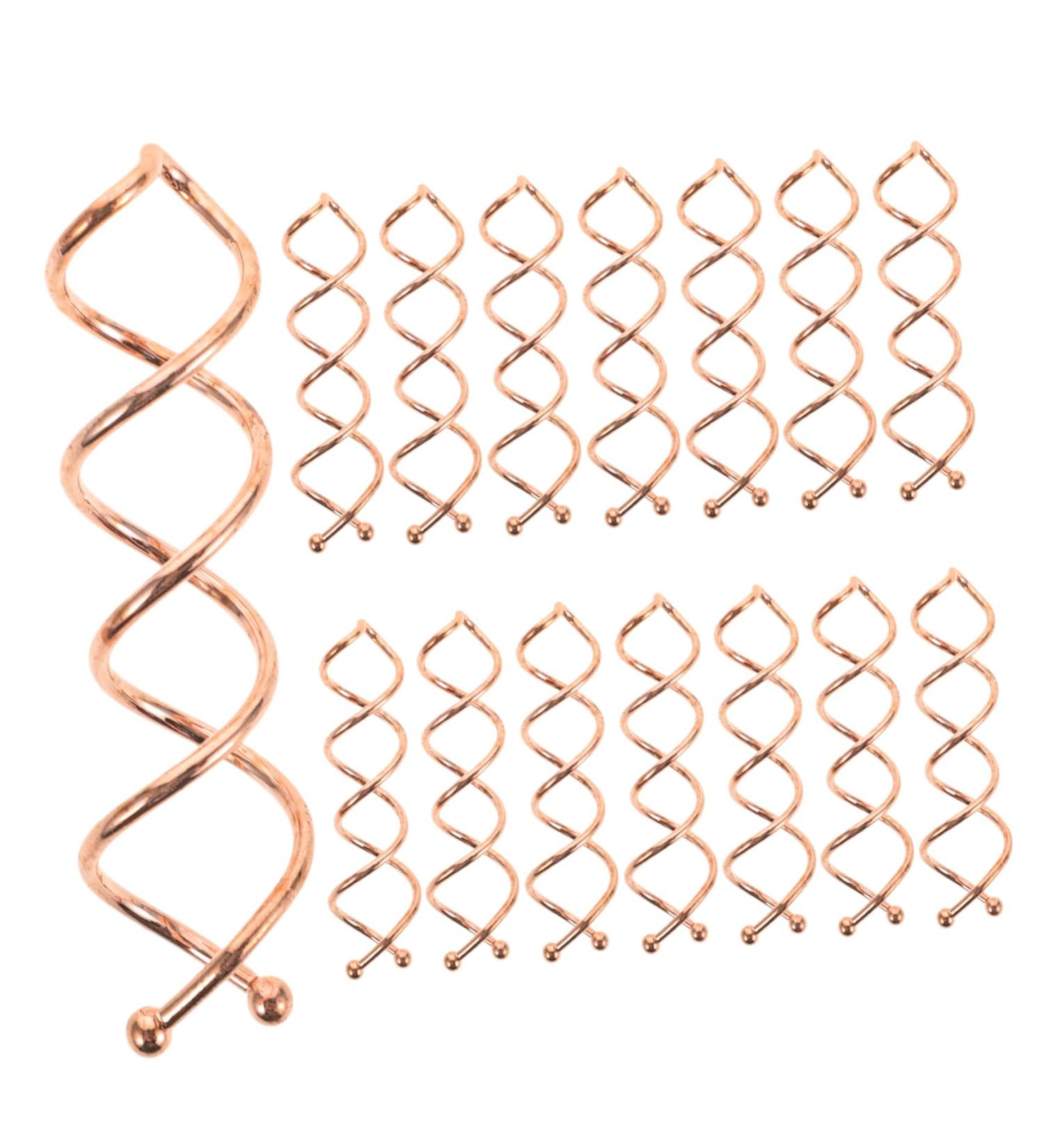 Beaupretty 20 Hair Crooning Clamps - Metal Hair Jewelry for Women Bobby Pins & Spiral Hair Needles from South Korea - Buy Online on GoSupps.com