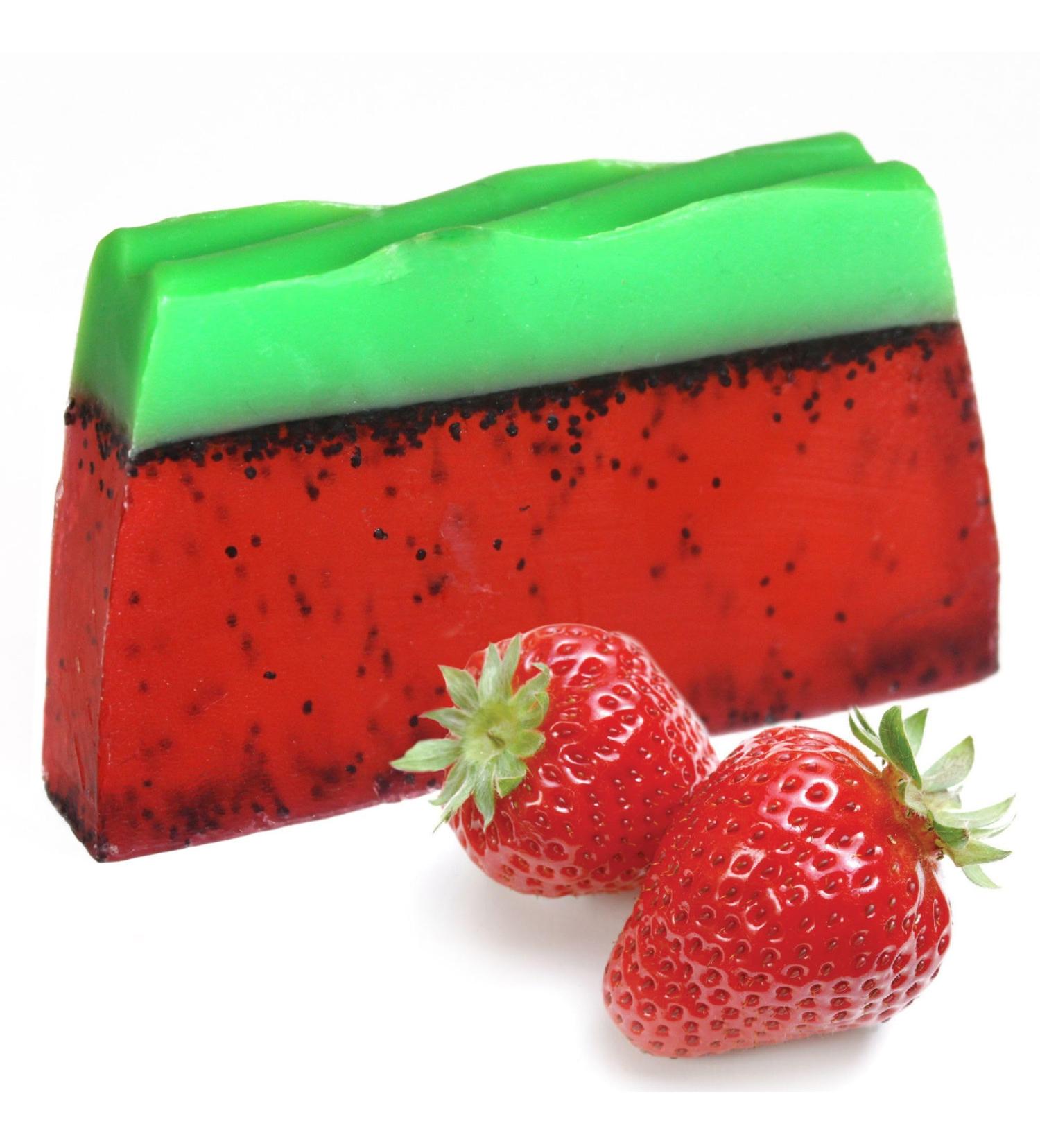 ARTISAN STRAWBERRY SOAP - VEGETABLE GLYCERIN - HANDMADE IN SPAIN - 1 BAR OF 100 GR - HOSTENATURA - Buy Online on GoSupps.com