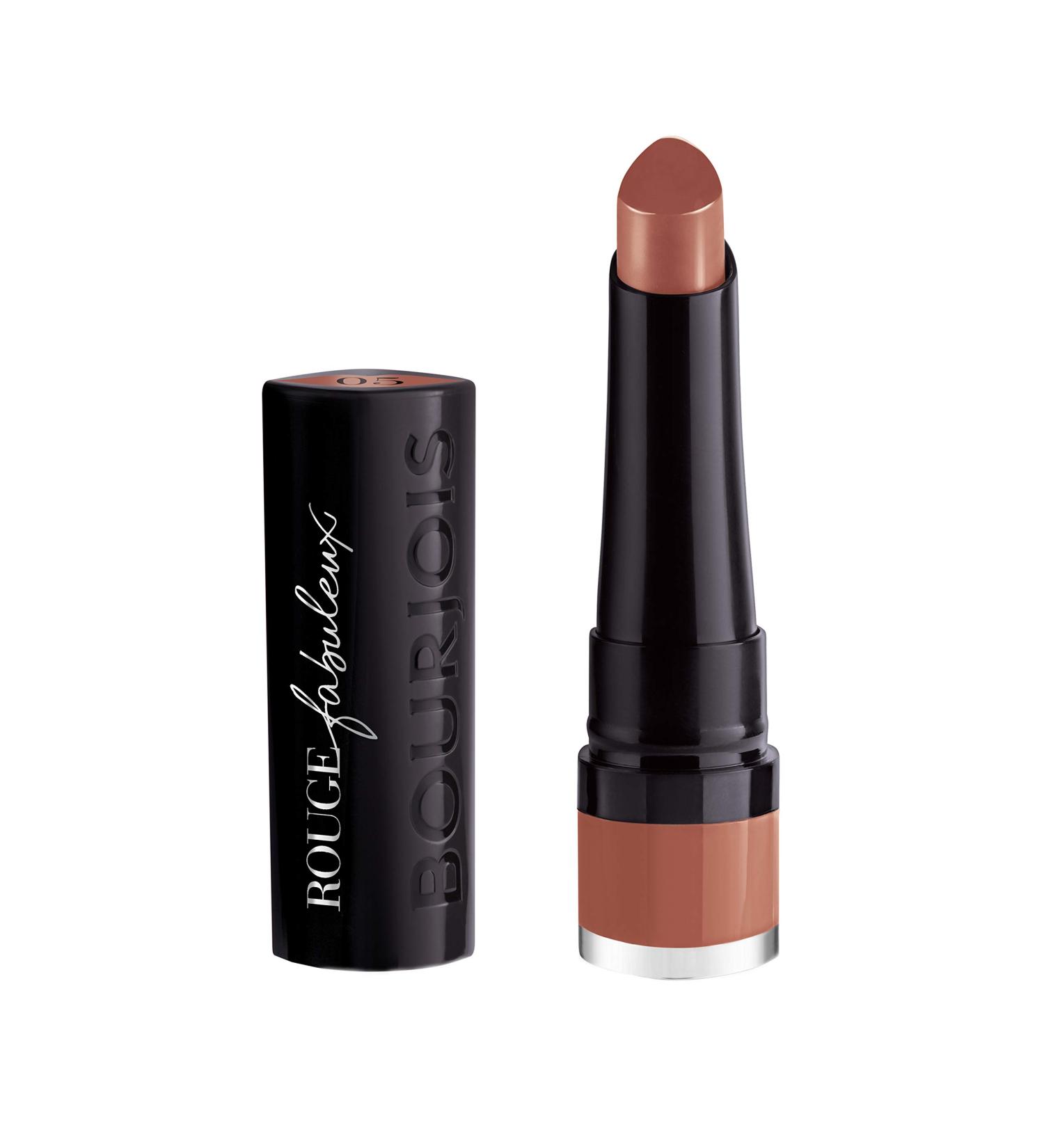 Bourjois Rouge Fabuleux Lipstick 005 Peanut Better 2.3g - Long-Lasting Color (Pack of 1) - Buy Online on GoSupps.com