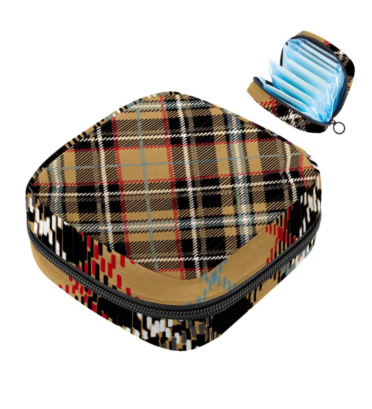 Javenproeqt Portable Women's Binding Bags | Menstrual Cup Pockets & Pads | Trendy Bags for Teen Girls | Stylish Tampon Holders | Retro Audio Tapes - Multicolored - Buy Online on GoSupps.com