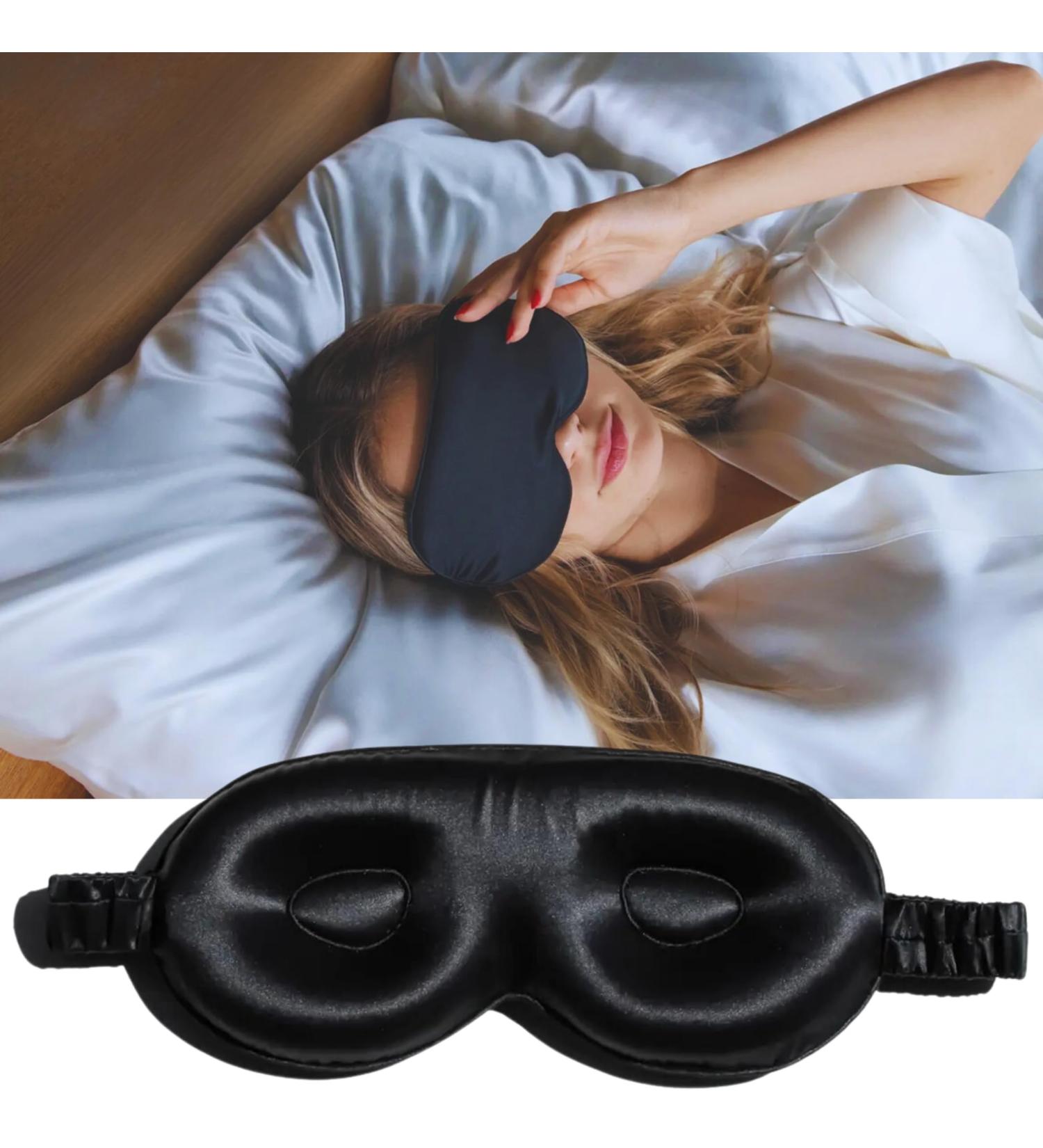 Premium 3D Eye Masks for Sleep | Weighted Silk Blindfolds for Men & Women | Travel Essentials for Restful Sleep - Buy Online on GoSupps.com