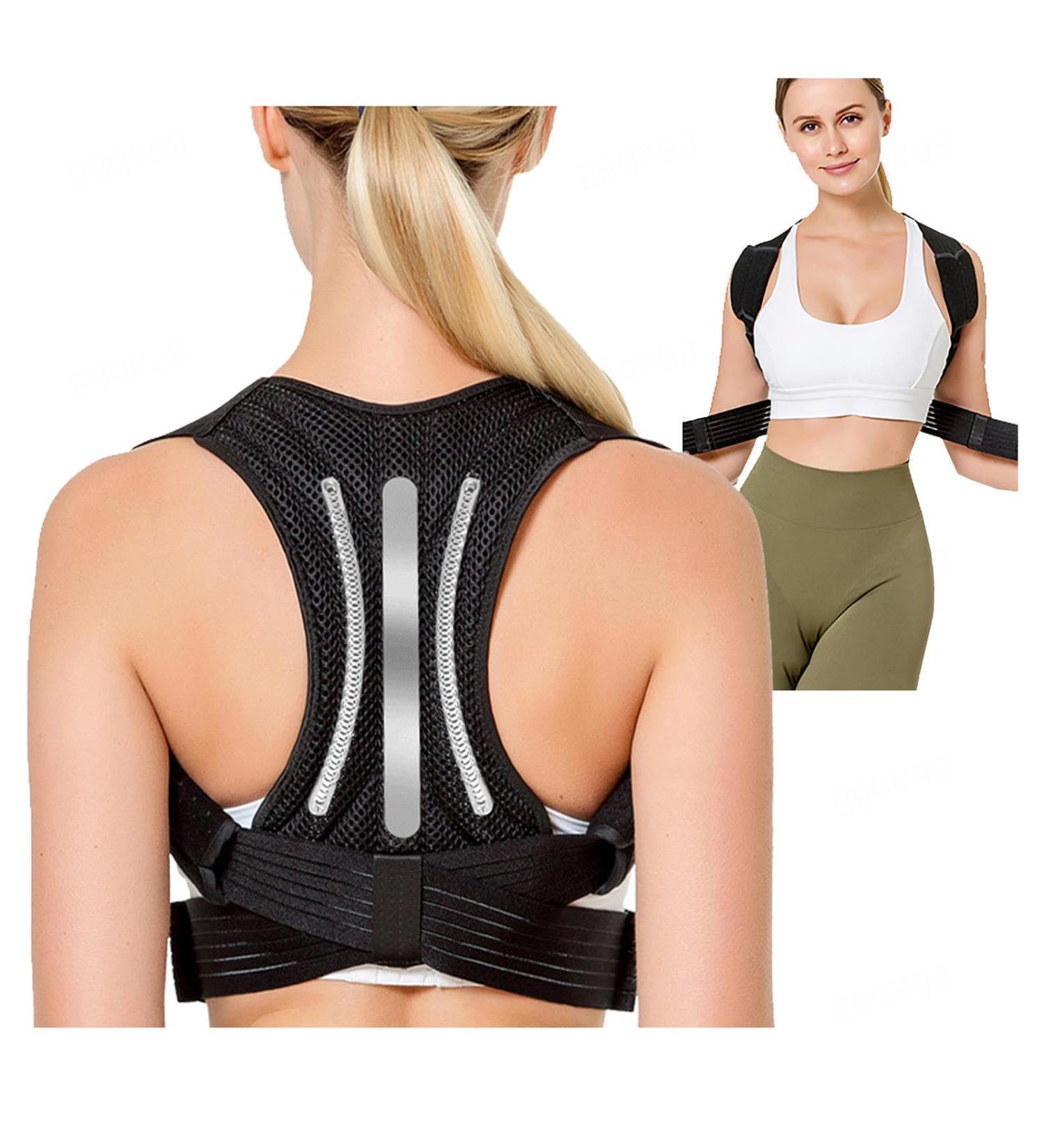 Meltor Adjustable Posture Correction Back Support for Men & Women - Breathable Lightweight and Effective Posture Improvement - Buy Online on GoSupps.com