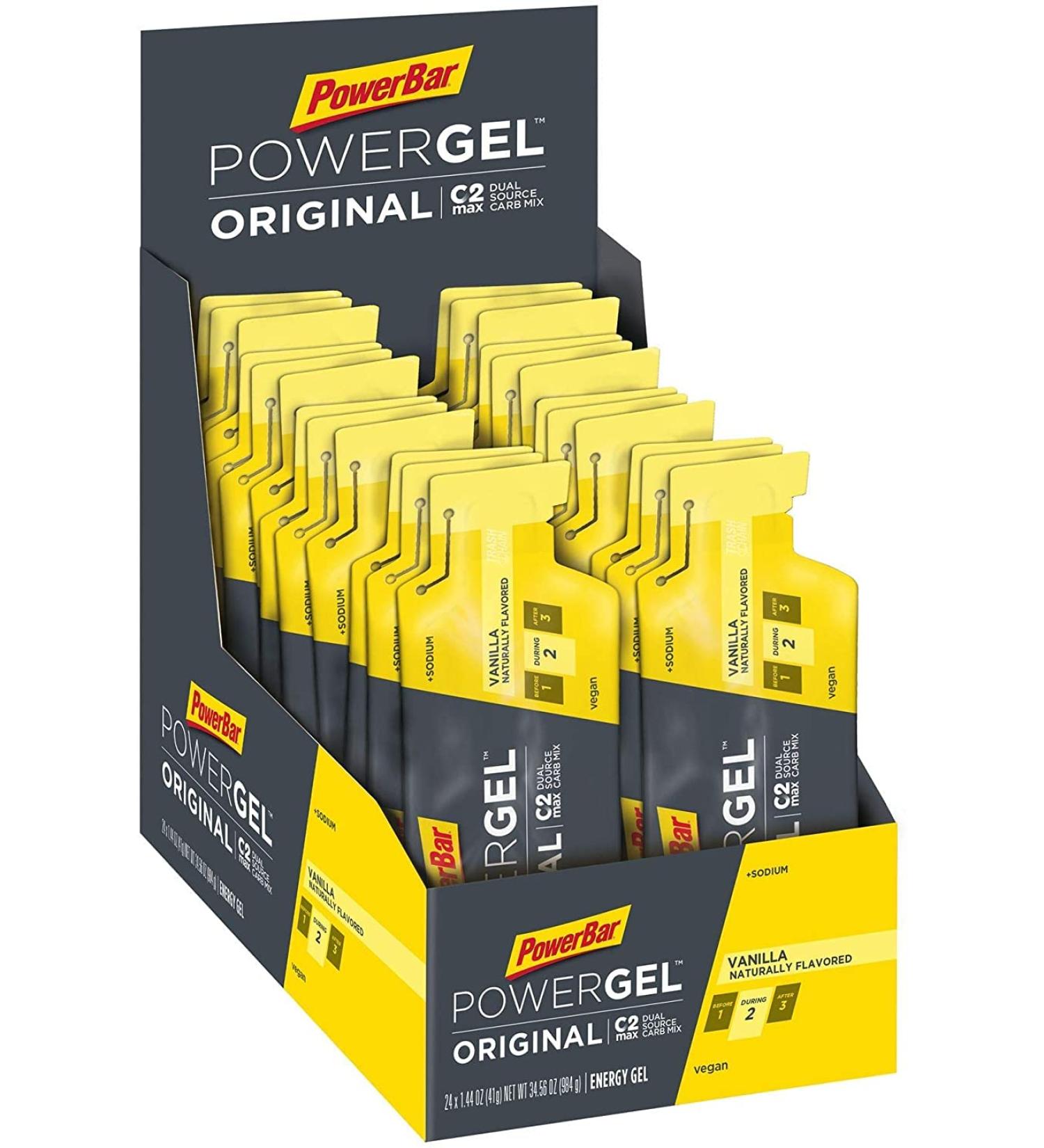 PowerBar PowerGel Original | 41g Pouch x 24 Gels | Endurance Energy C2MAX for Exercise  Vanilla 1.44 Ounce (Pack of 1) Vanilla - Buy Online on GoSupps.com